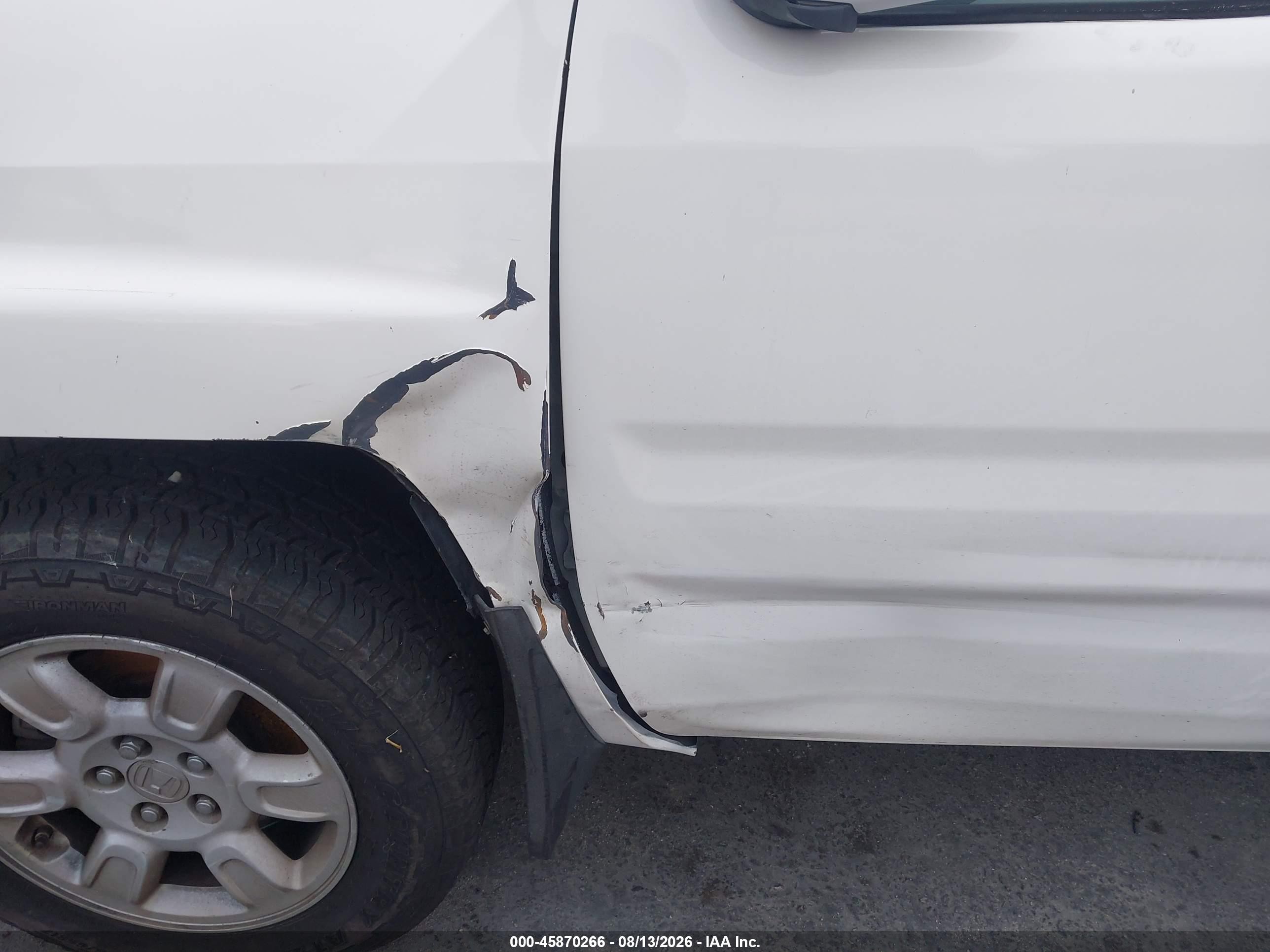 2006 Honda Ridgeline Rts White vin: 2HJYK16476H559042