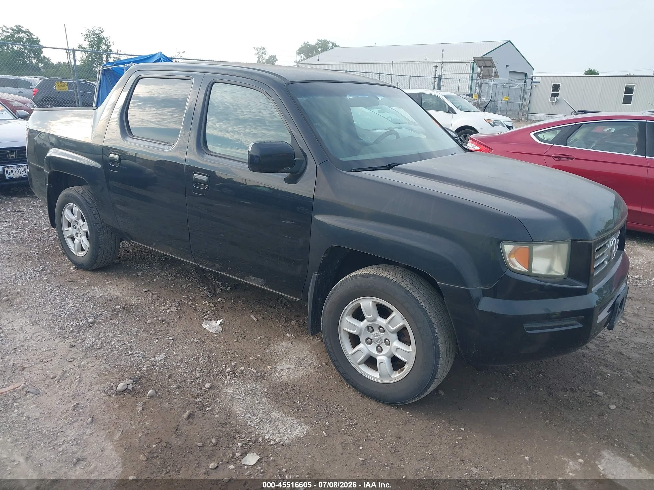 2006 Honda Ridgeline Rts Black vin: 2HJYK16476H575662
