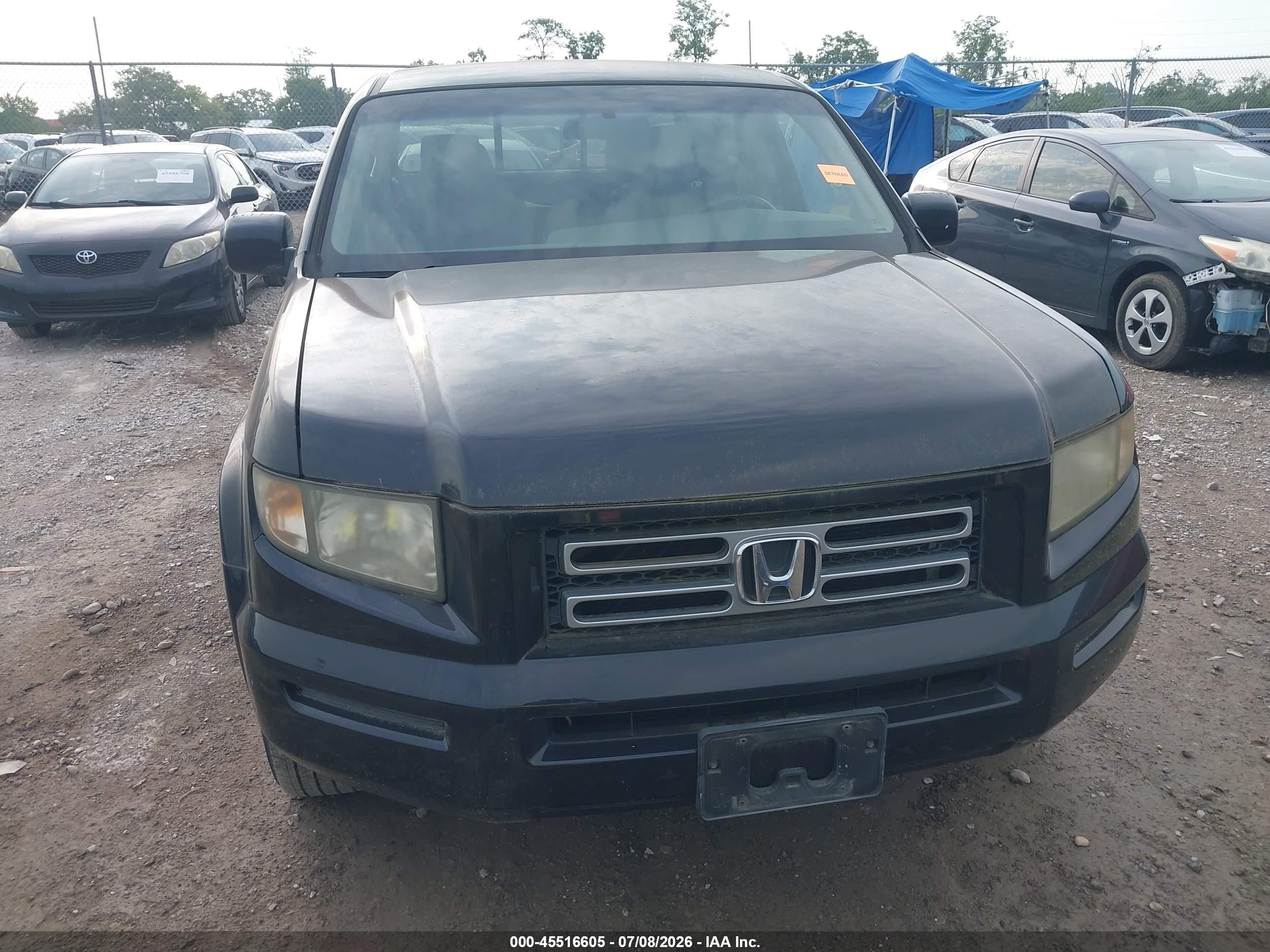 2006 Honda Ridgeline Rts Black vin: 2HJYK16476H575662