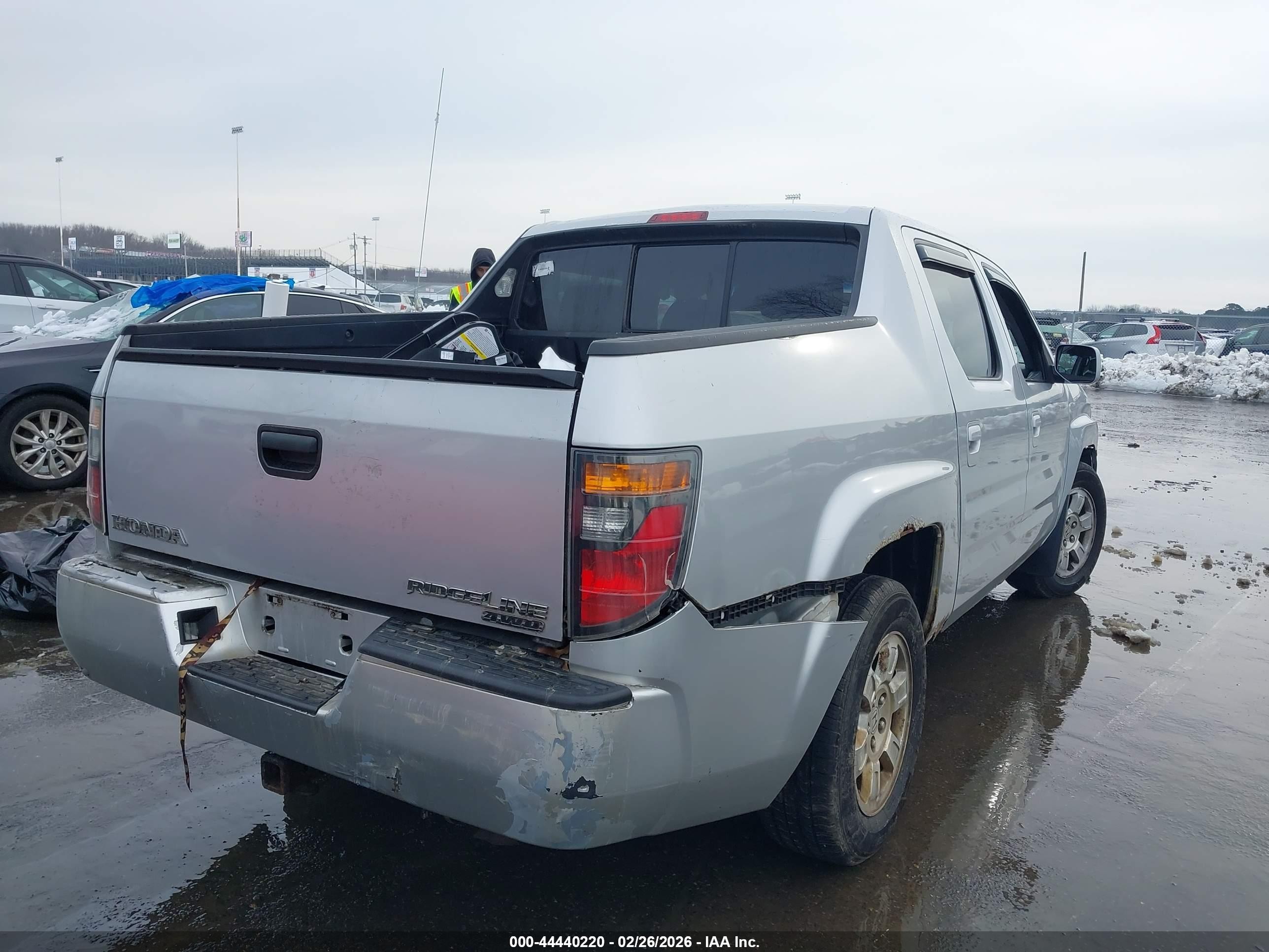 2008 Honda Ridgeline Rts Gray vin: 2HJYK16478H512242