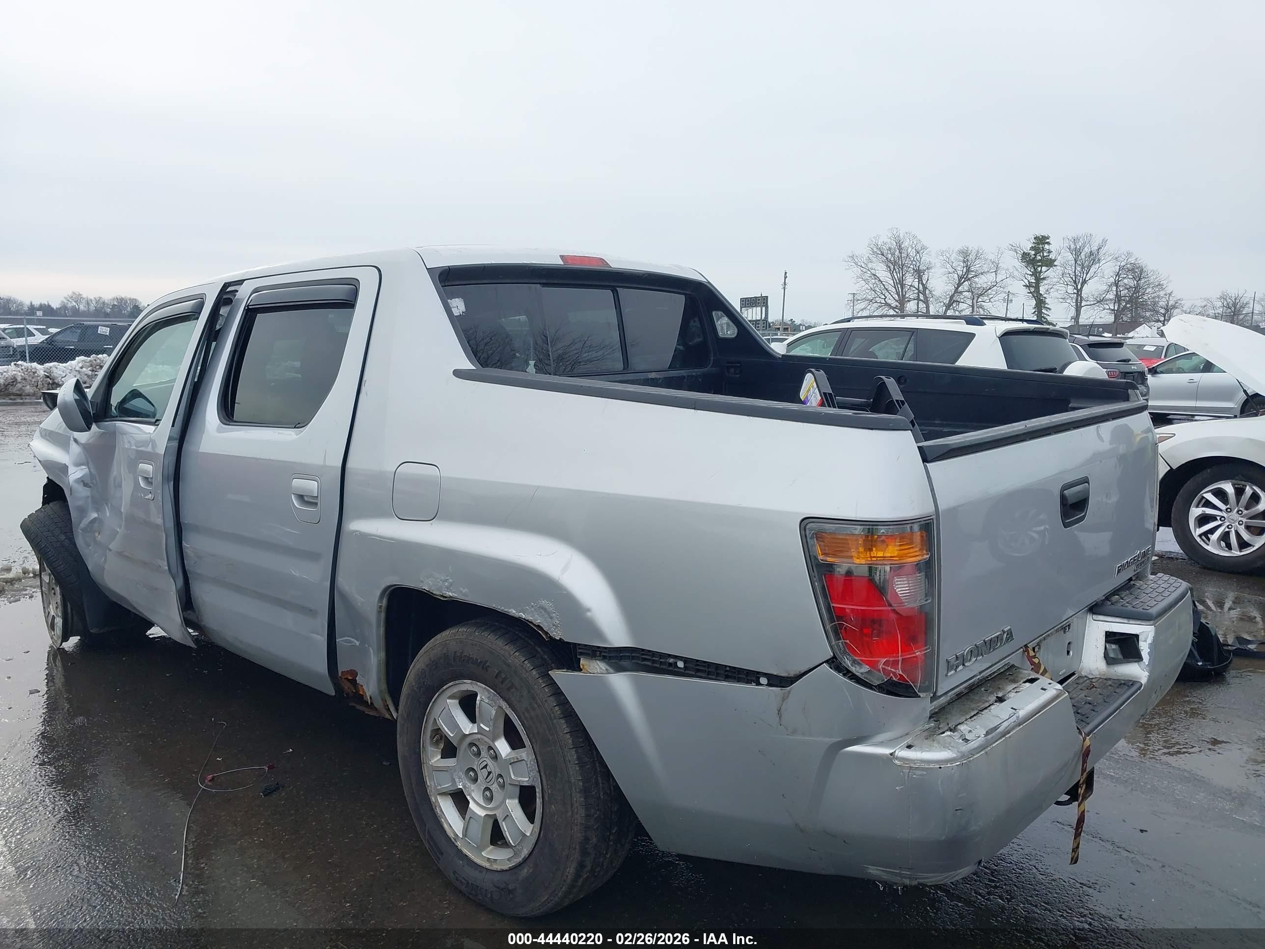 2008 Honda Ridgeline Rts Gray vin: 2HJYK16478H512242