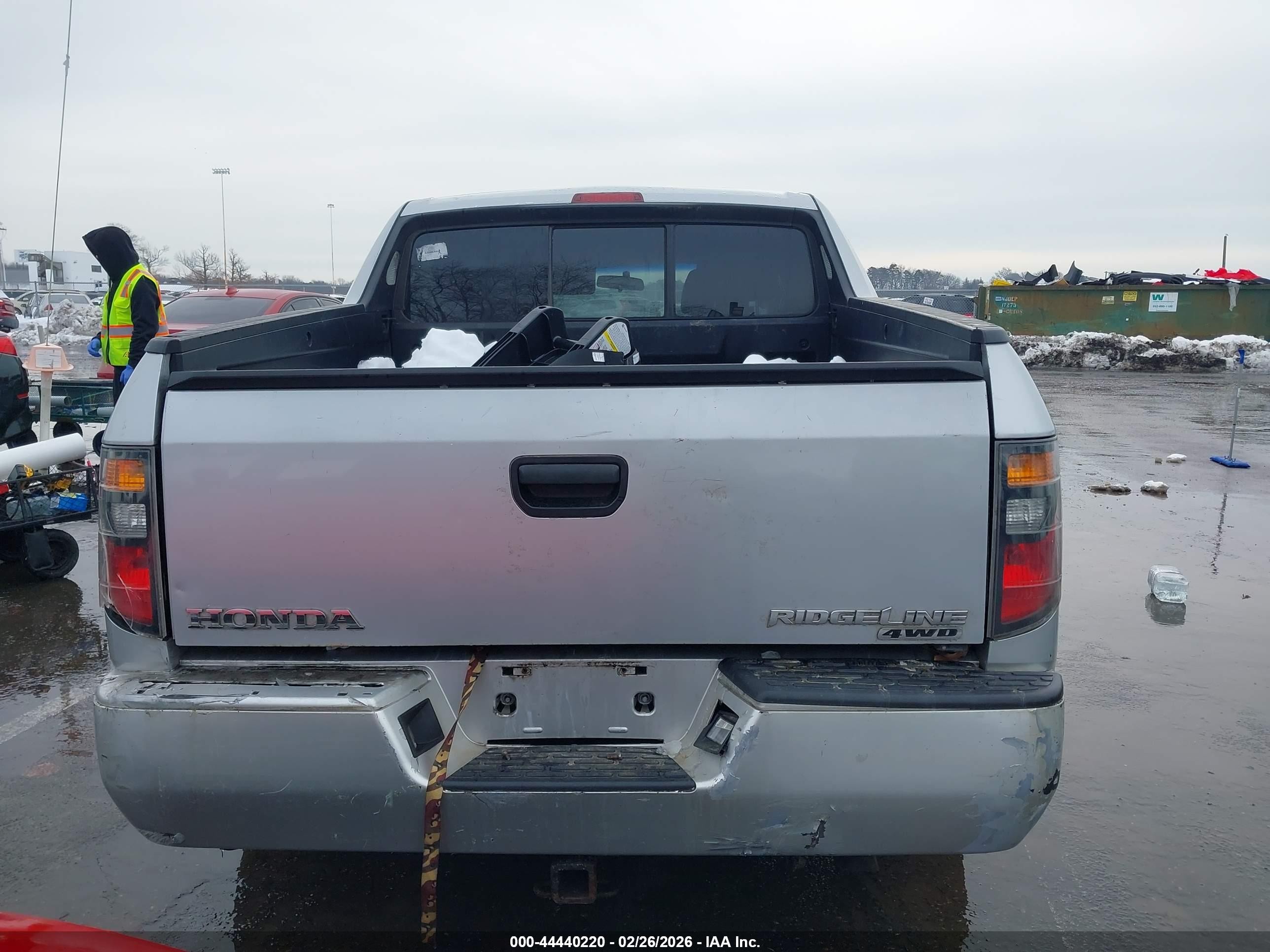 2008 Honda Ridgeline Rts Gray vin: 2HJYK16478H512242