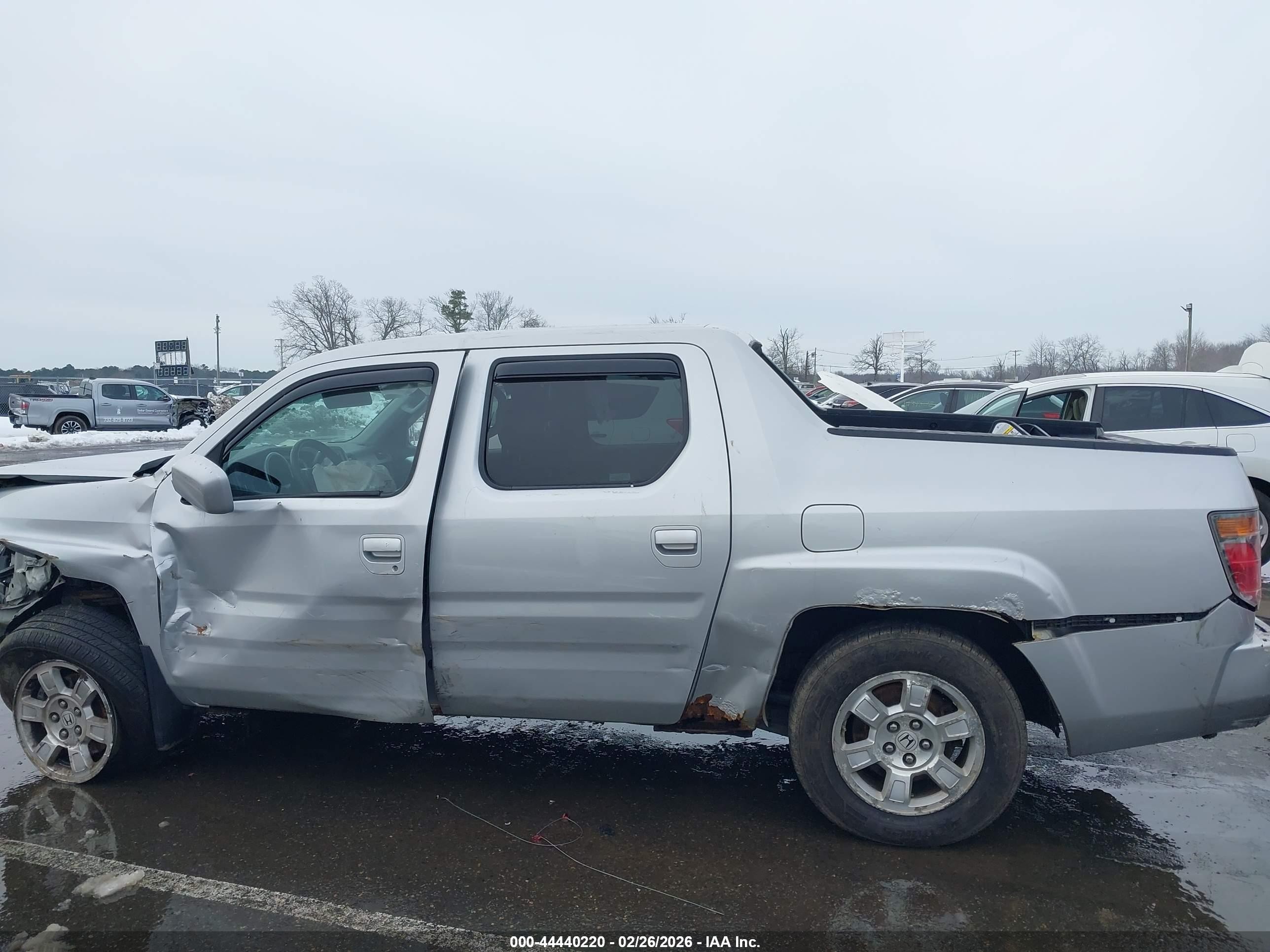 2008 Honda Ridgeline Rts Gray vin: 2HJYK16478H512242