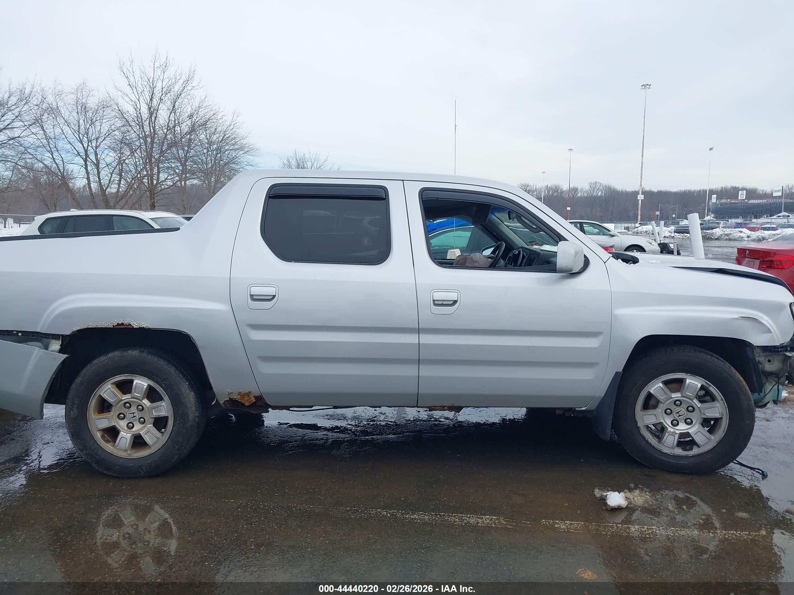 2008 Honda Ridgeline Rts Gray vin: 2HJYK16478H512242