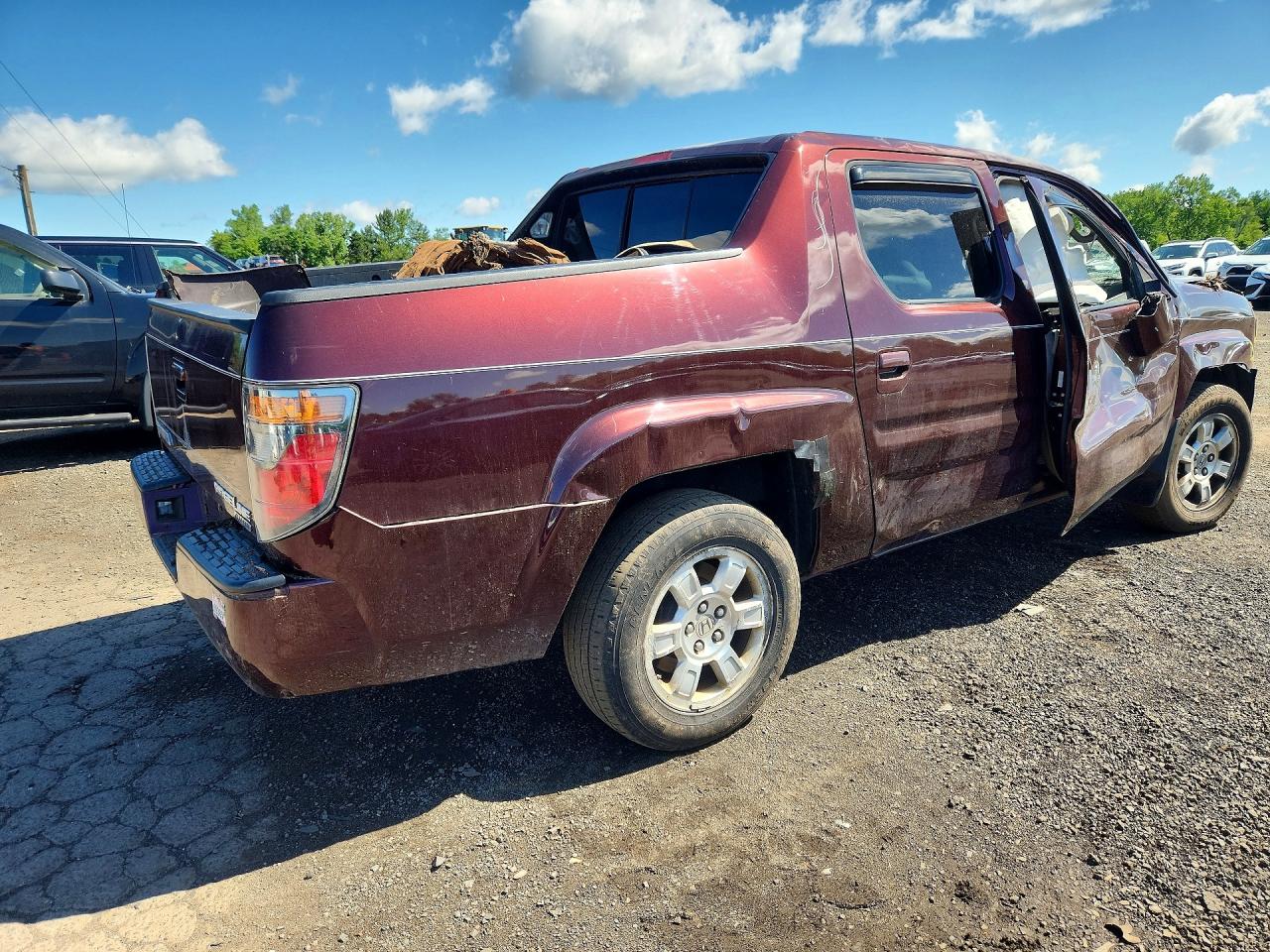 2008 Honda Ridgeline Burgundy vin: 2HJYK16478H524441