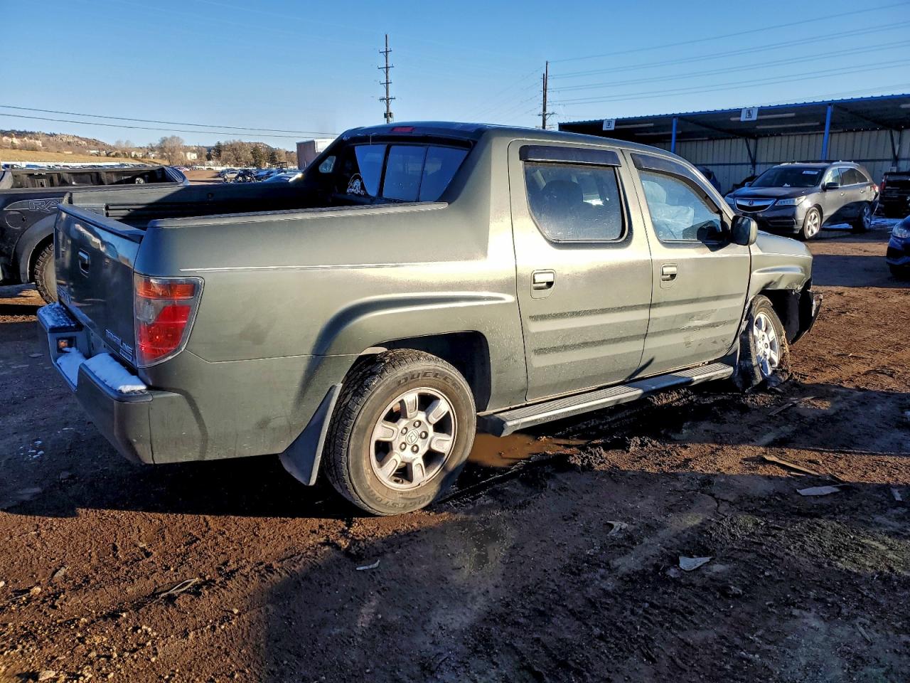 2006 Honda Ridgeline Rts Gray vin: 2HJYK16486H502008