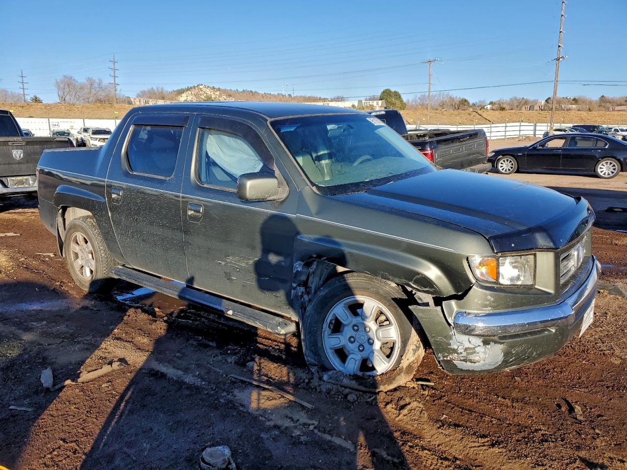 2006 Honda Ridgeline Rts Gray vin: 2HJYK16486H502008