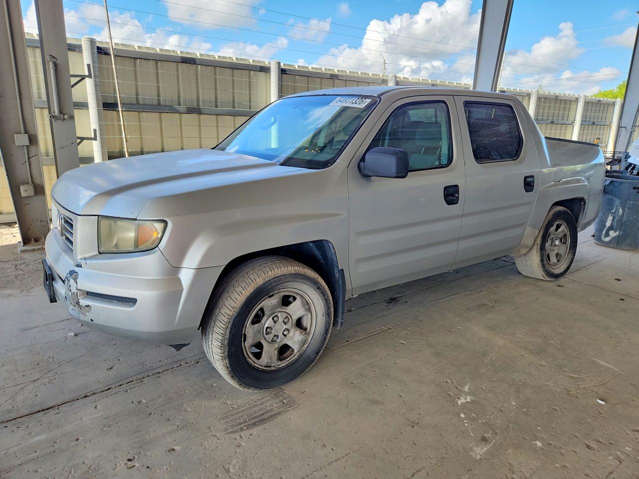 2007 Honda Ridgeline Rts Silver vin: 2HJYK16487H002514