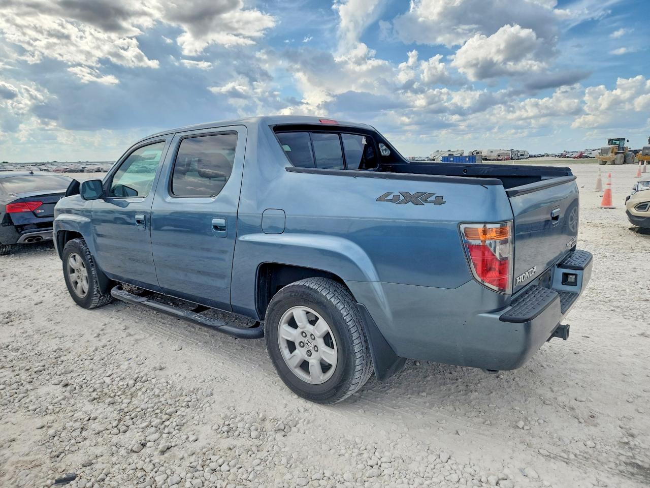 2007 Honda Ridgeline Rts Blue vin: 2HJYK16487H506383