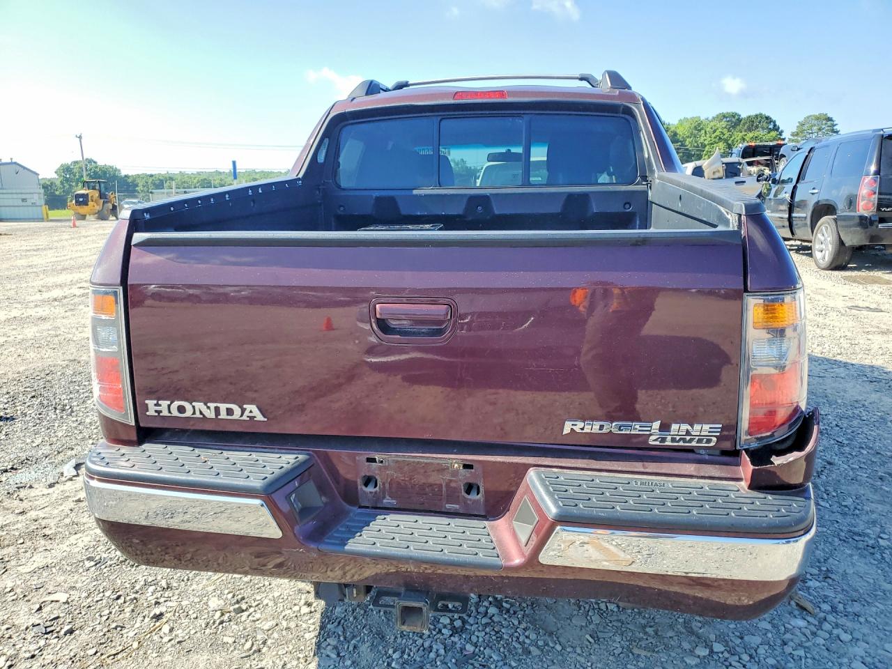 2007 Honda Ridgeline Rts Burgundy vin: 2HJYK16487H510420