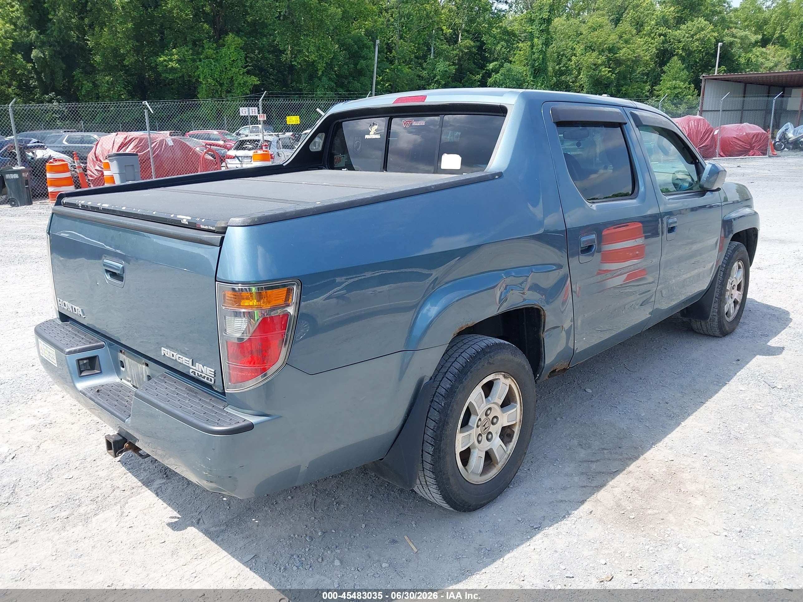 2008 Honda Ridgeline Rts Turquoise vin: 2HJYK16488H512217