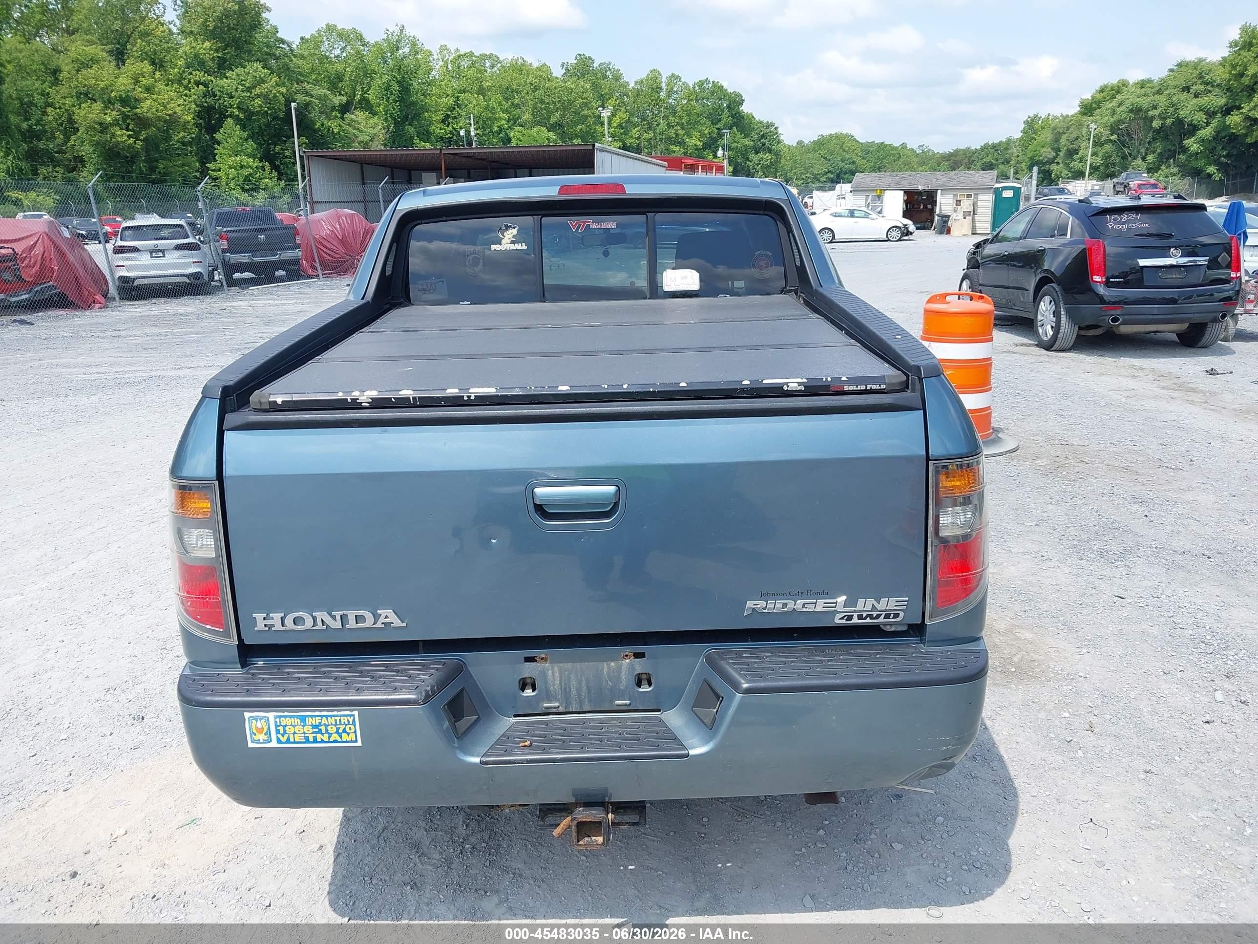 2008 Honda Ridgeline Rts Turquoise vin: 2HJYK16488H512217