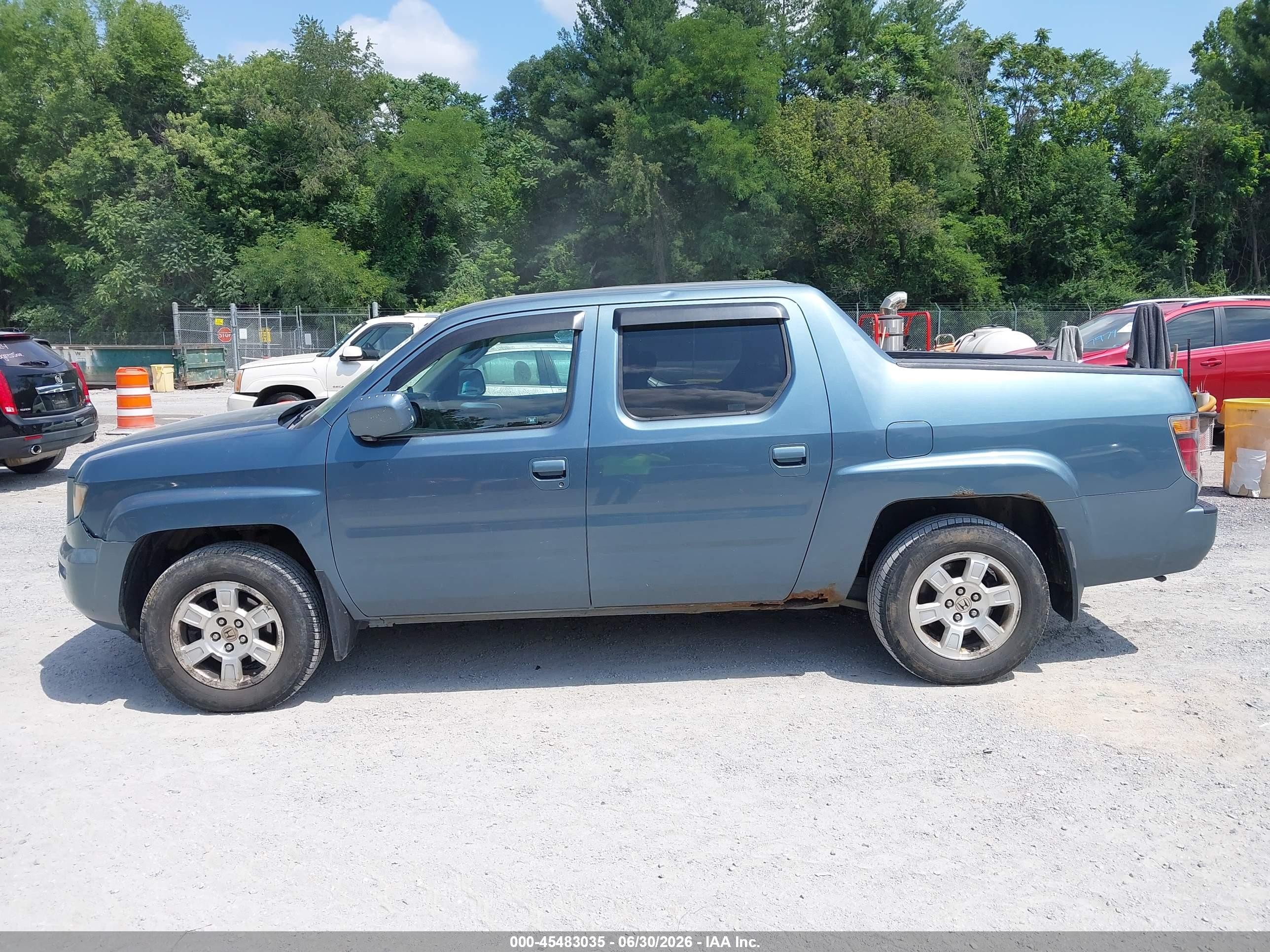 2008 Honda Ridgeline Rts Turquoise vin: 2HJYK16488H512217