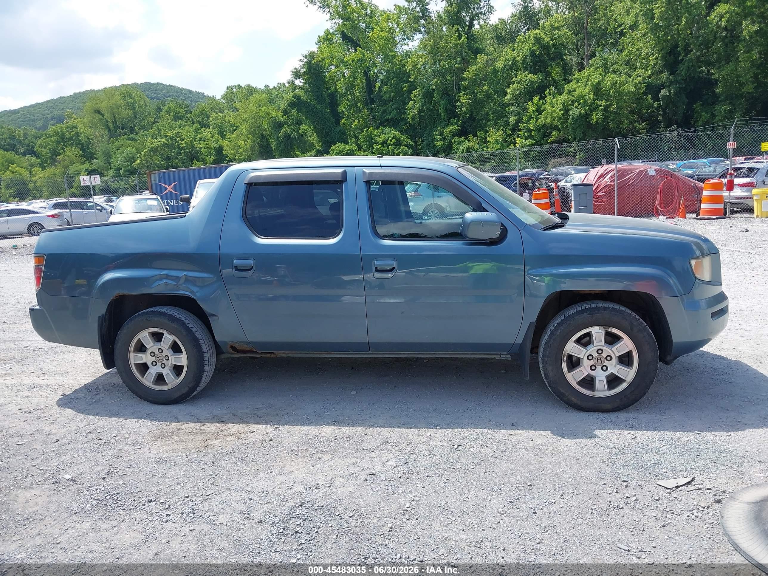 2008 Honda Ridgeline Rts Turquoise vin: 2HJYK16488H512217