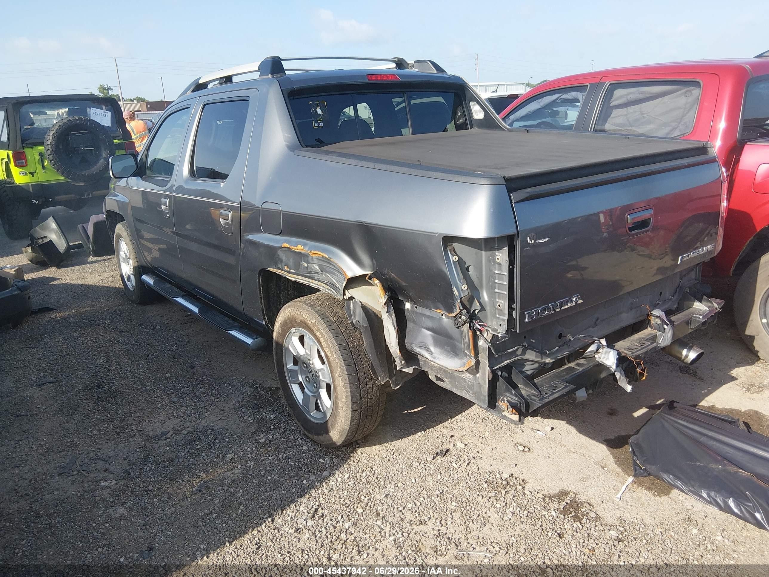 2009 Honda Ridgeline Rts Gray vin: 2HJYK16489H500201