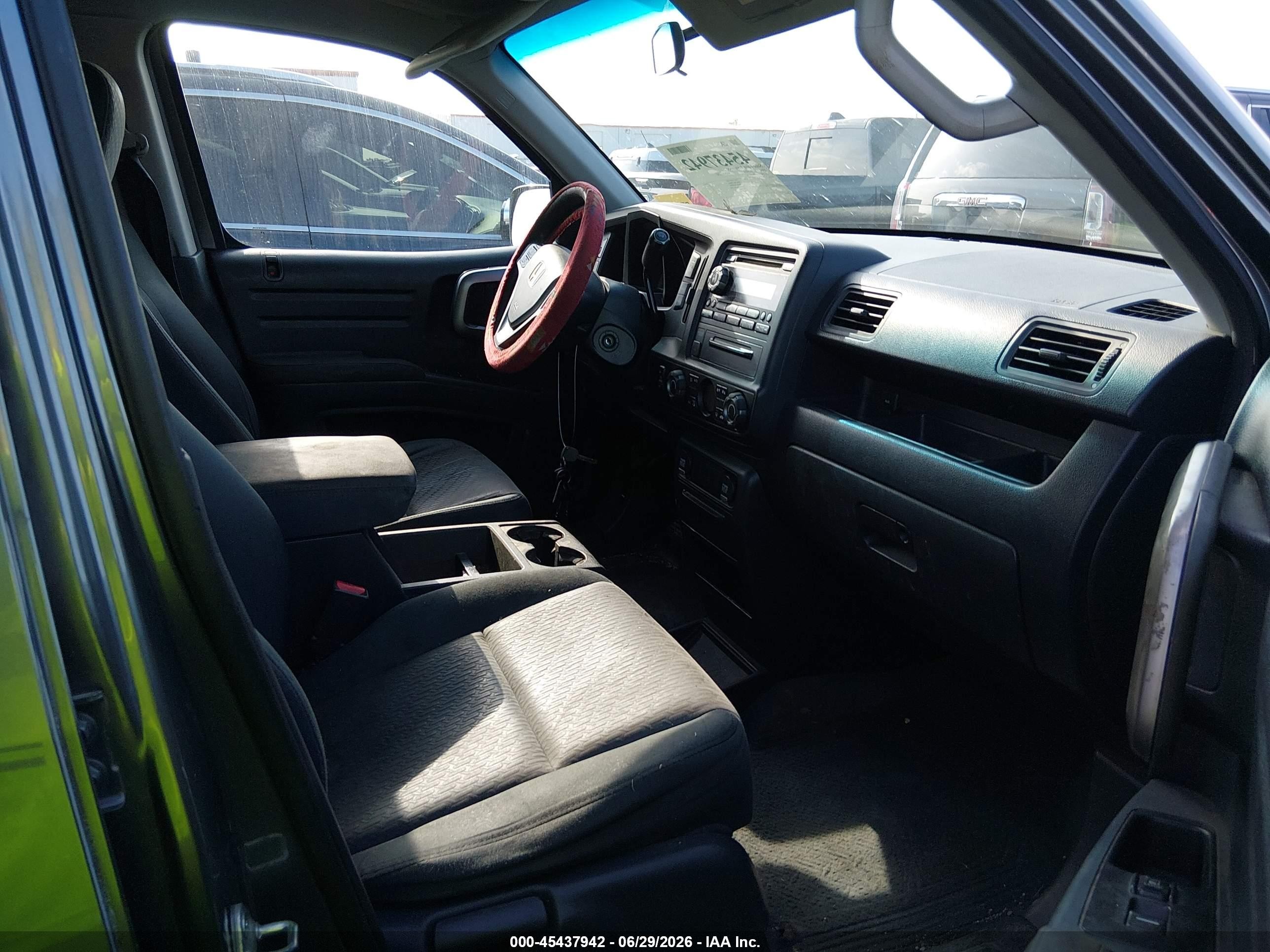 2009 Honda Ridgeline Rts Gray vin: 2HJYK16489H500201
