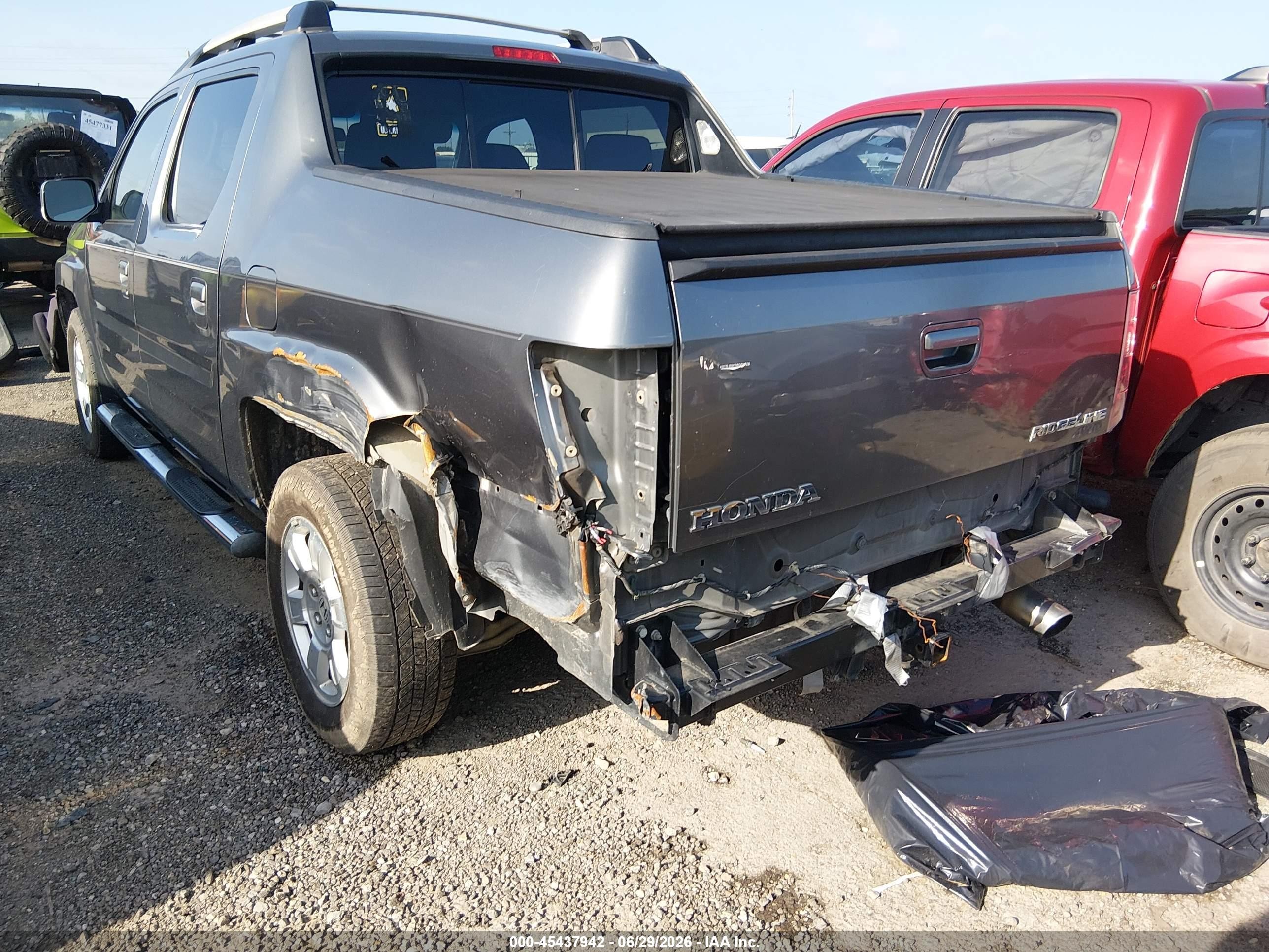 2009 Honda Ridgeline Rts Gray vin: 2HJYK16489H500201