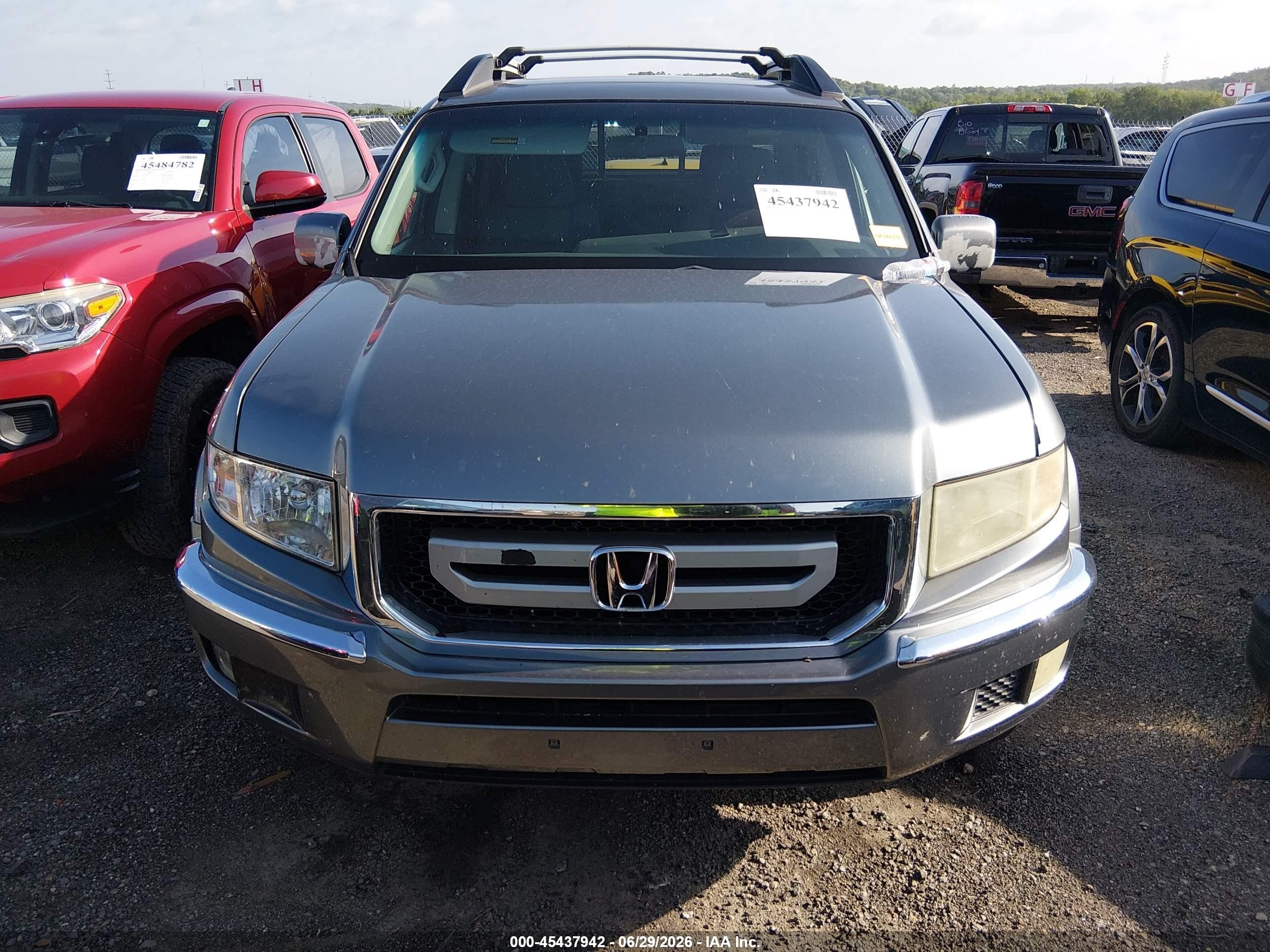 2009 Honda Ridgeline Rts Gray vin: 2HJYK16489H500201