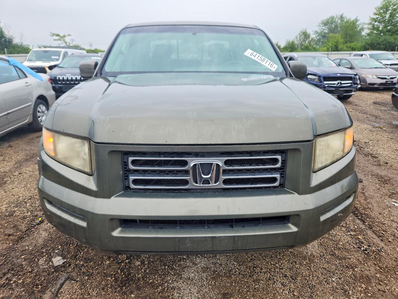 2006 Honda Ridgeline Rts Зеленый vin: 2HJYK16496H517049