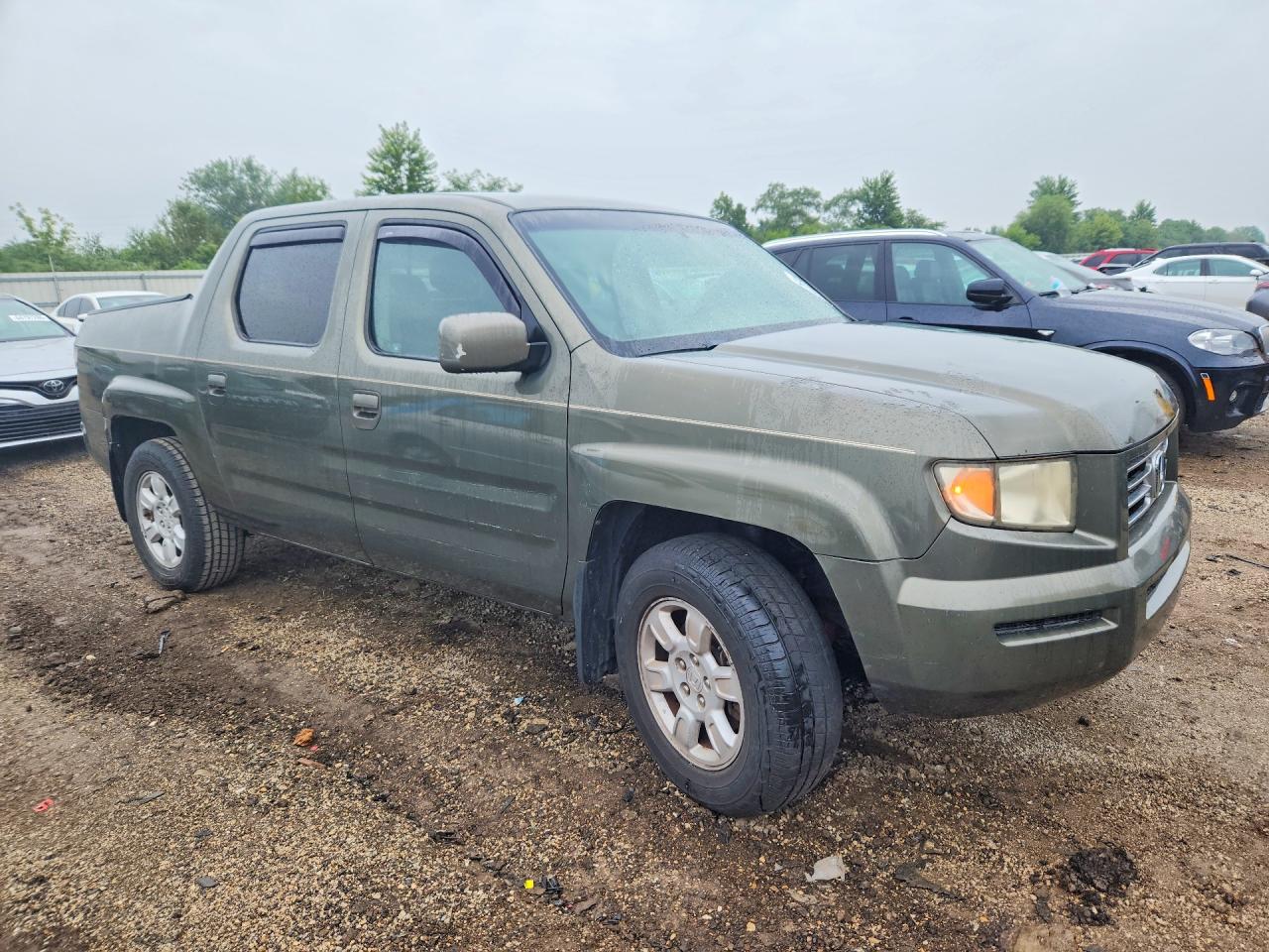 2006 Honda Ridgeline Rts Зеленый vin: 2HJYK16496H517049