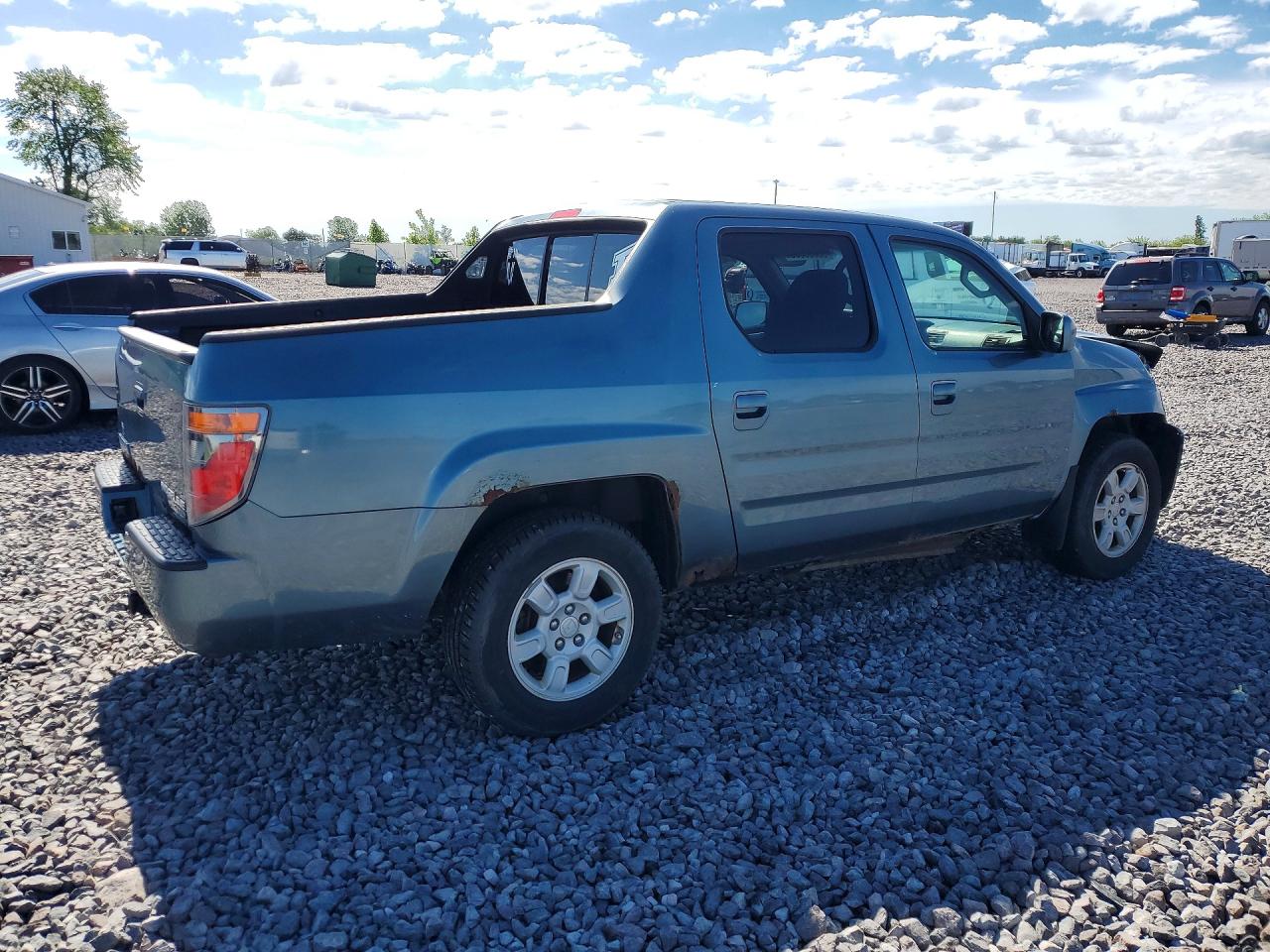 2006 Honda Ridgeline Rts Blue vin: 2HJYK16496H520744