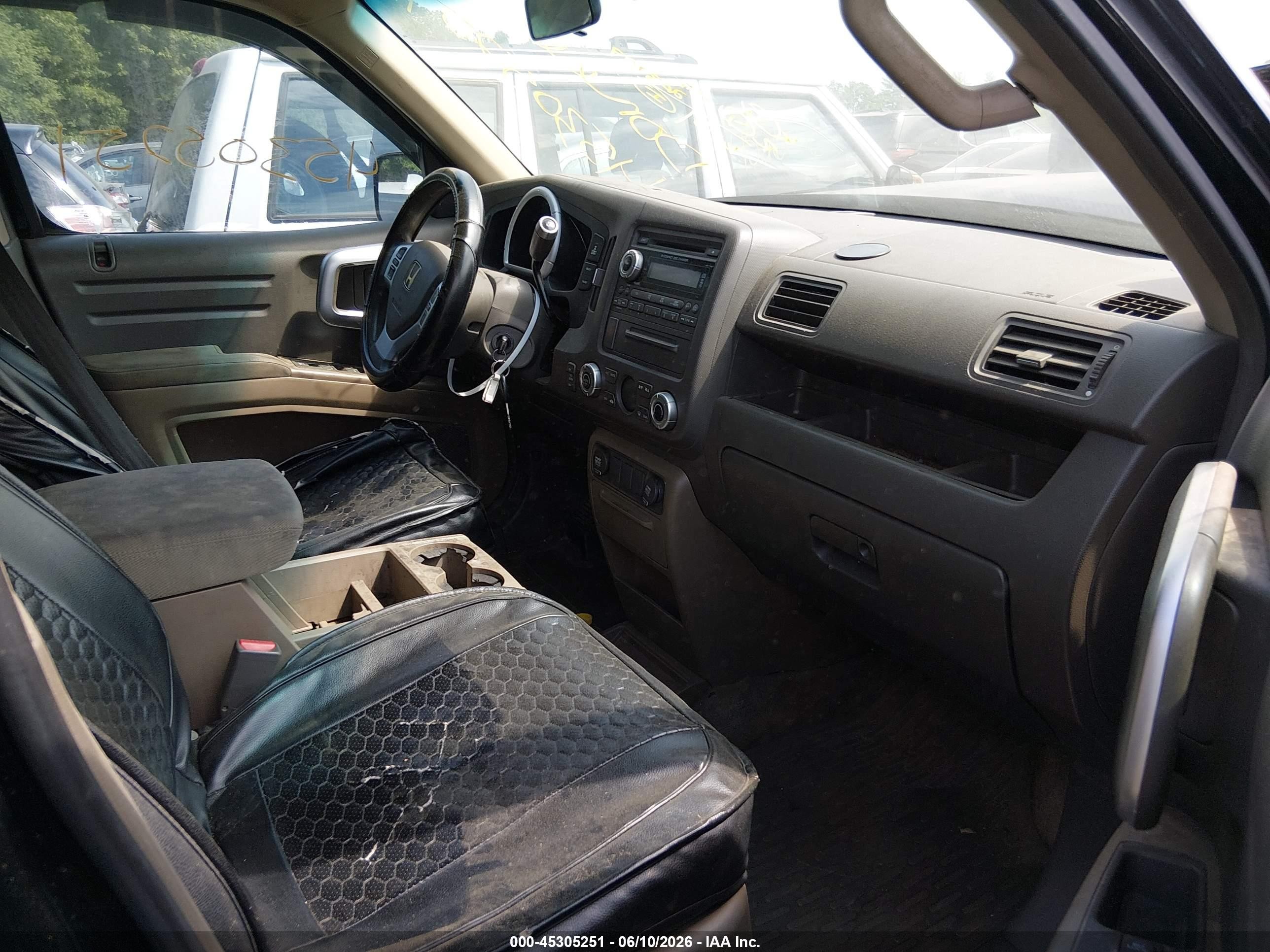 2006 Honda Ridgeline Rts Black vin: 2HJYK16496H552481