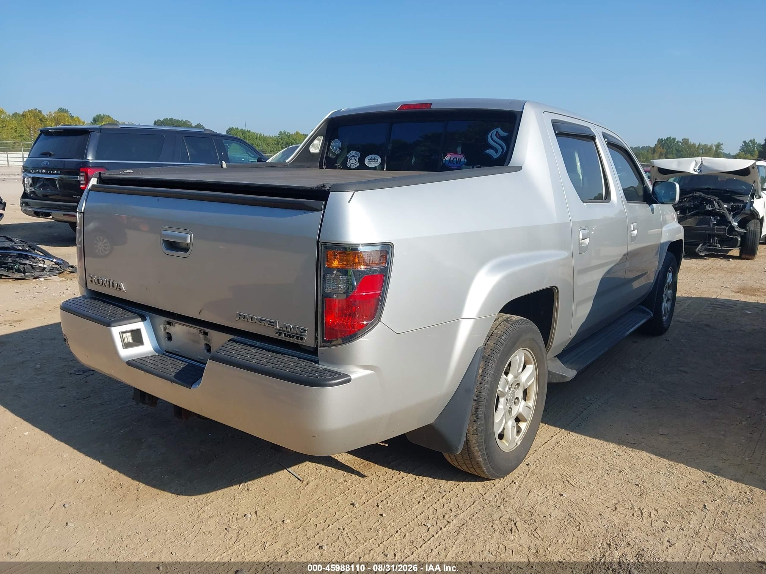 2006 Honda Ridgeline Rts Silver vin: 2HJYK16496H571760