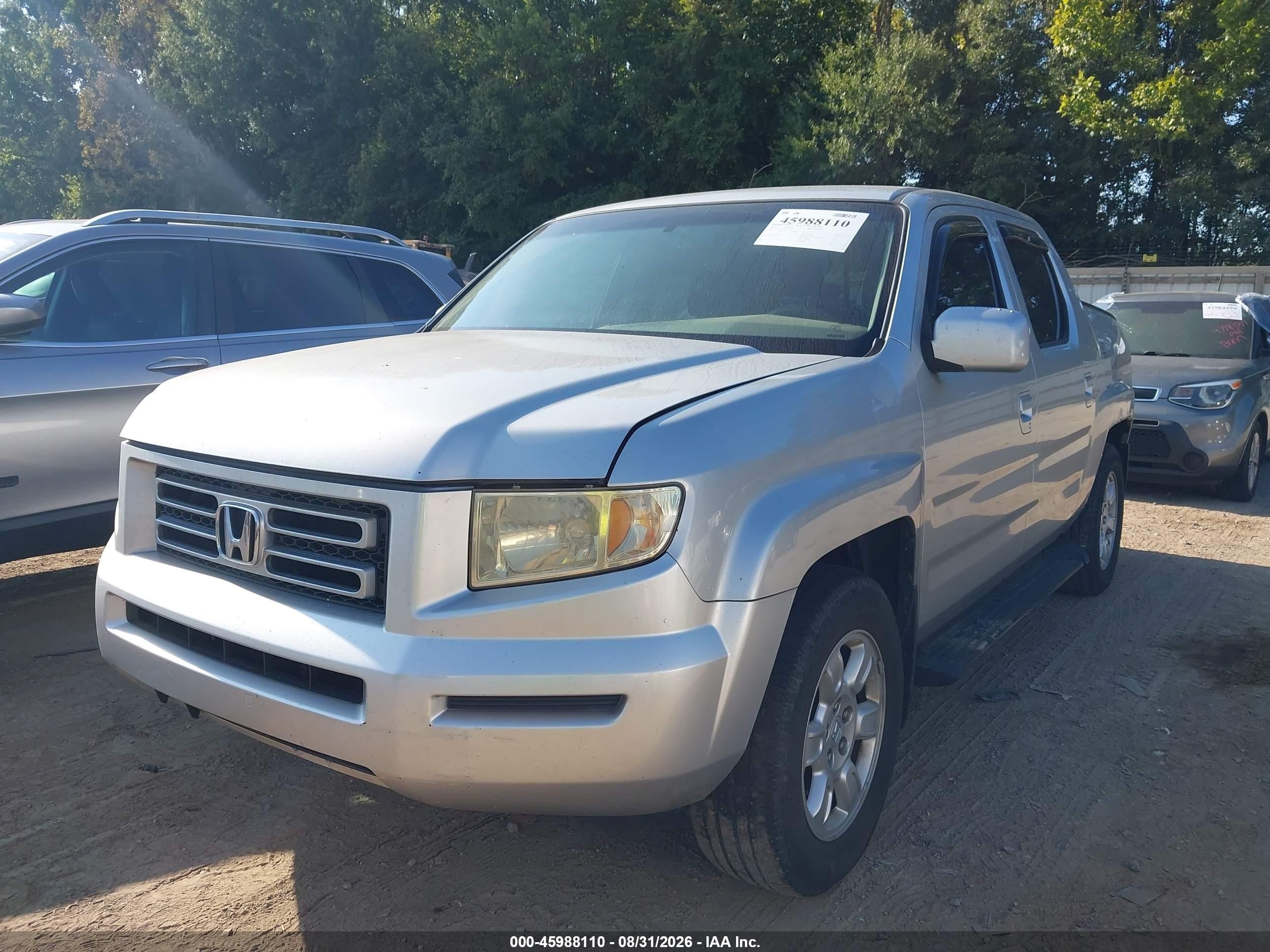 2006 Honda Ridgeline Rts Silver vin: 2HJYK16496H571760