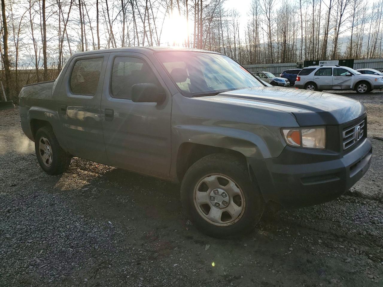 2007 Honda Ridgeline Rts Gray vin: 2HJYK16497H001694