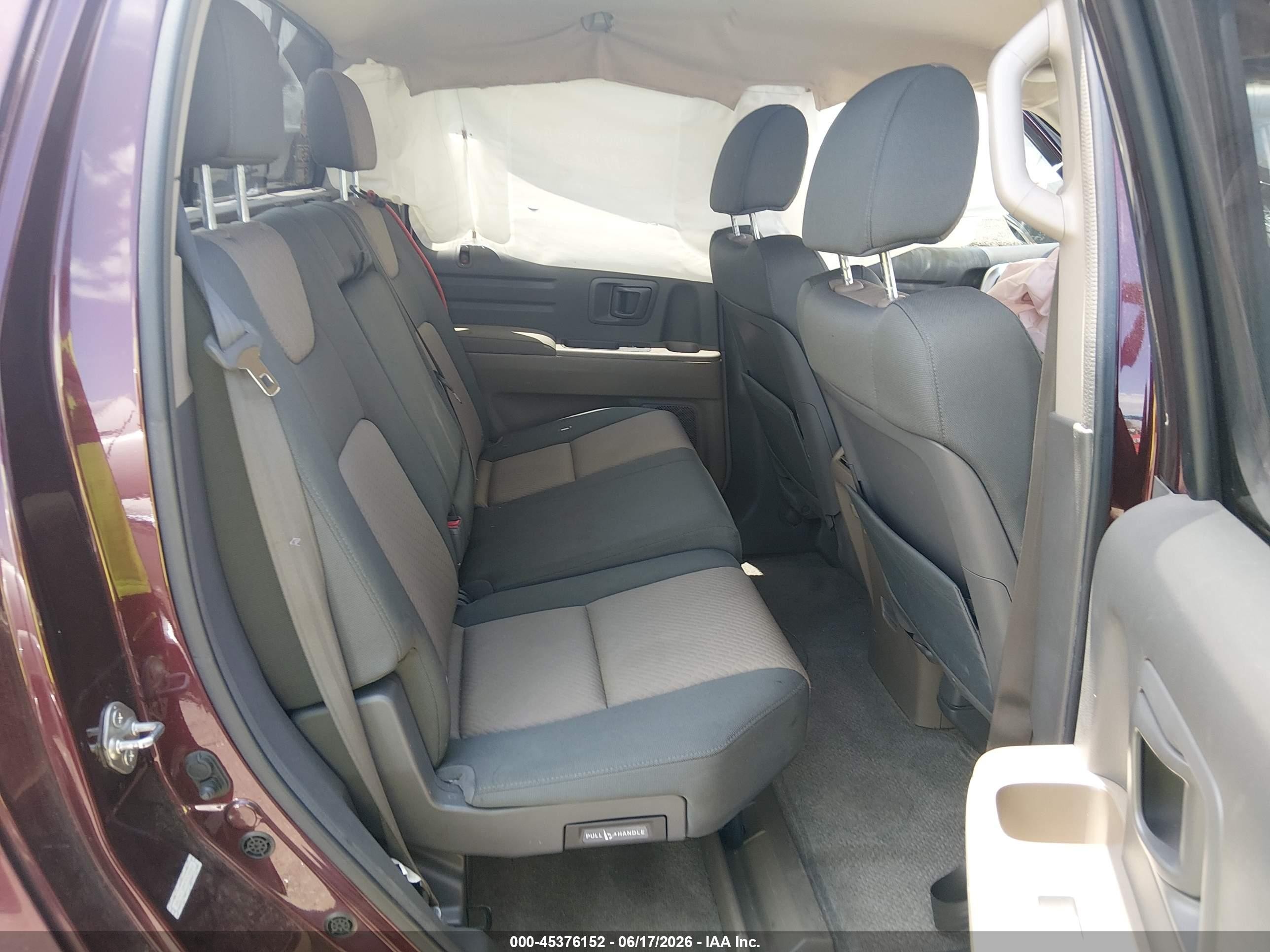 2007 Honda Ridgeline Rts Maroon vin: 2HJYK16497H535553