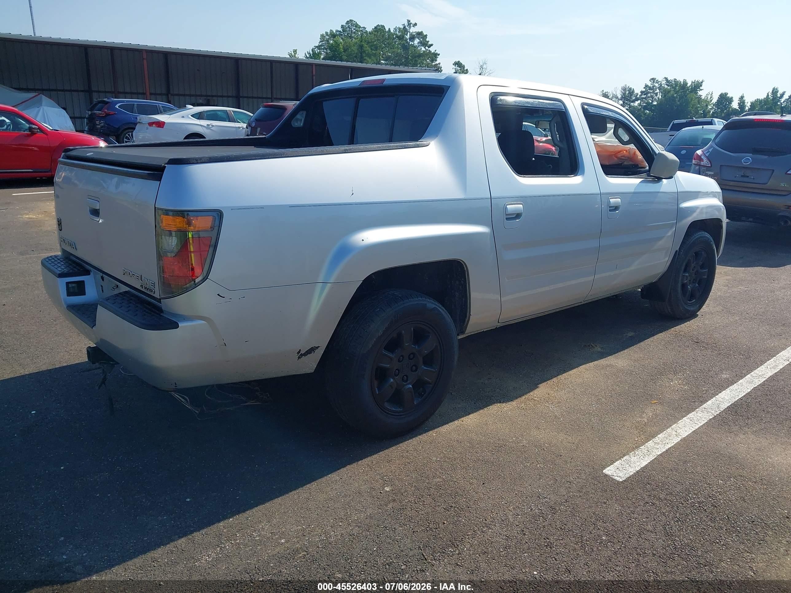 2006 Honda Ridgeline Rts Silver vin: 2HJYK164X6H516413