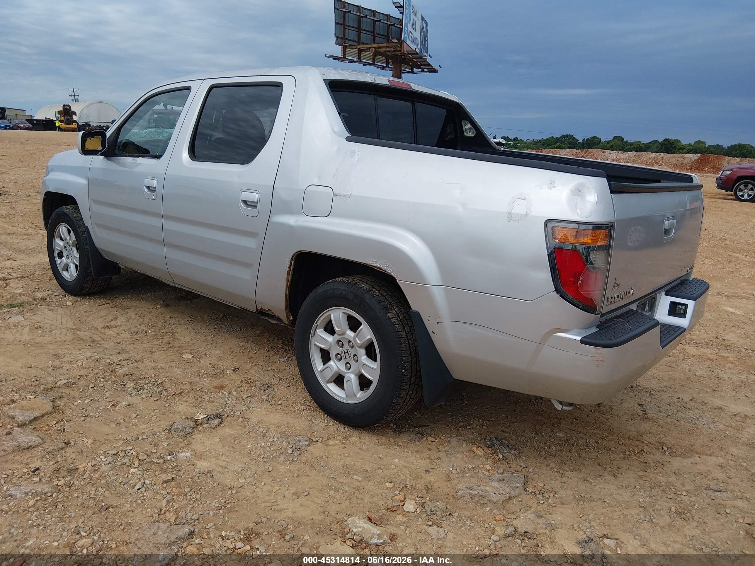 2007 Honda Ridgeline Rts Silver vin: 2HJYK164X7H507972