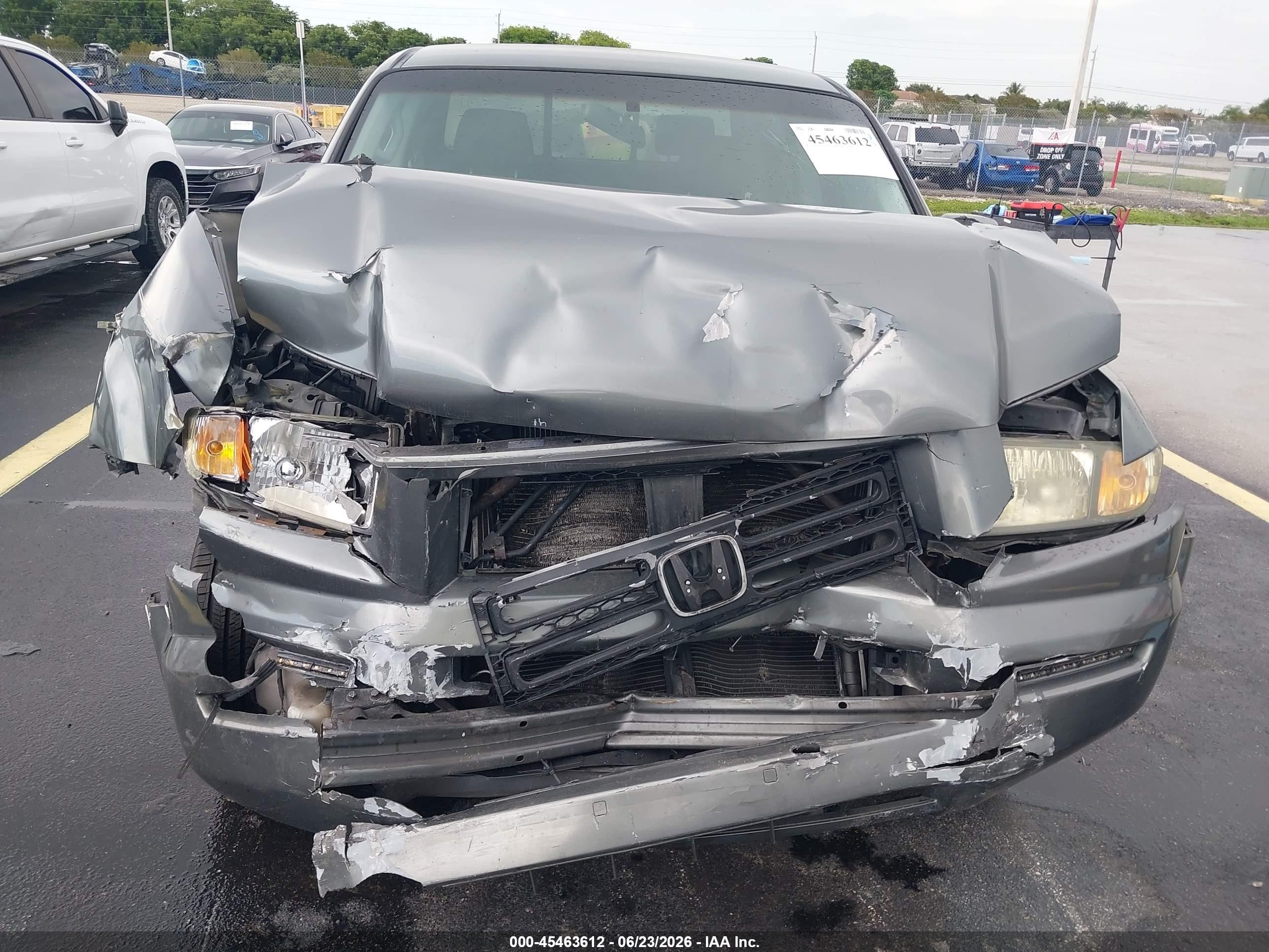 2007 Honda Ridgeline Rts Gray vin: 2HJYK164X7H534802
