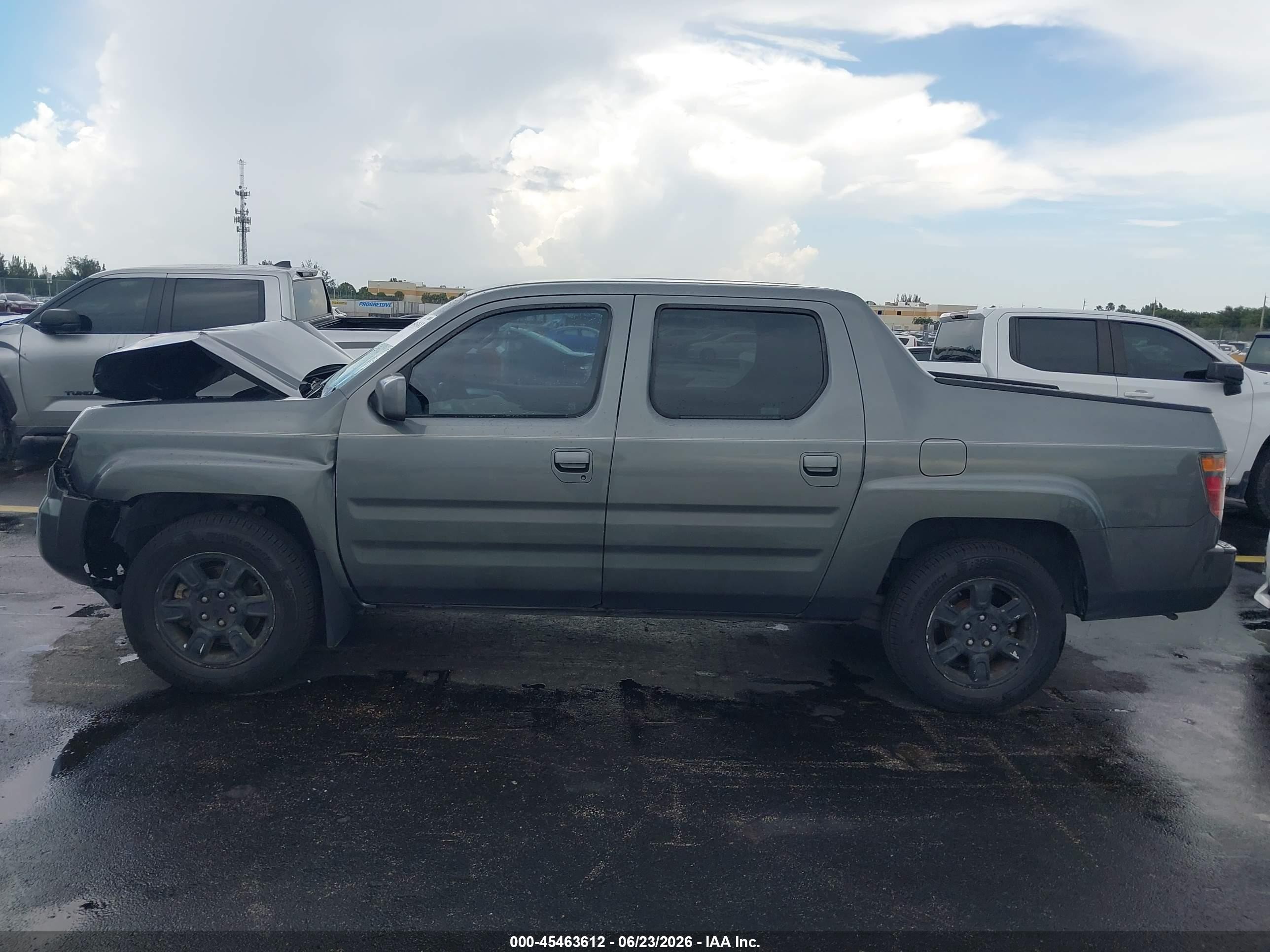 2007 Honda Ridgeline Rts Gray vin: 2HJYK164X7H534802
