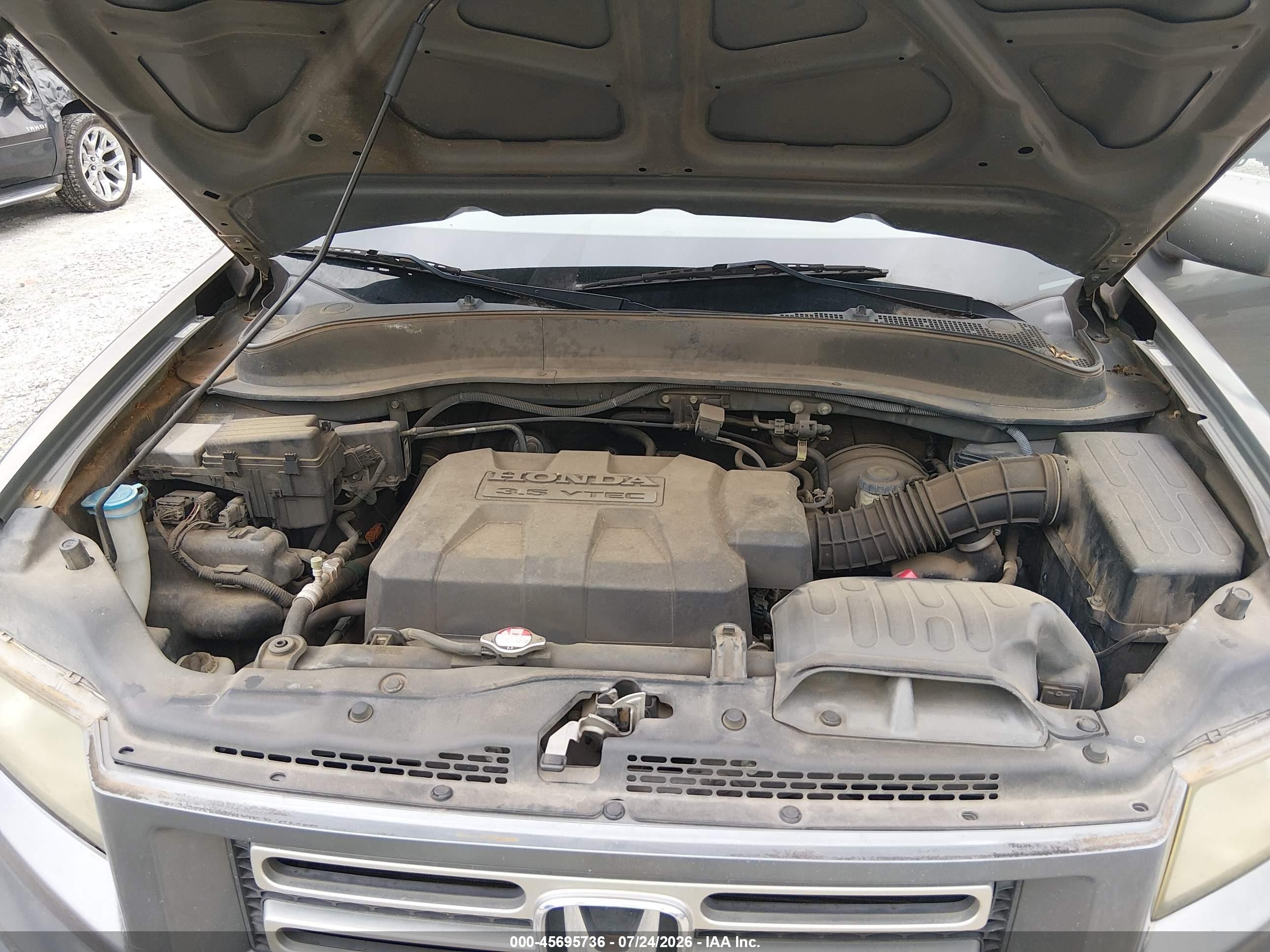 2008 Honda Ridgeline Rts Gray vin: 2HJYK164X8H520254