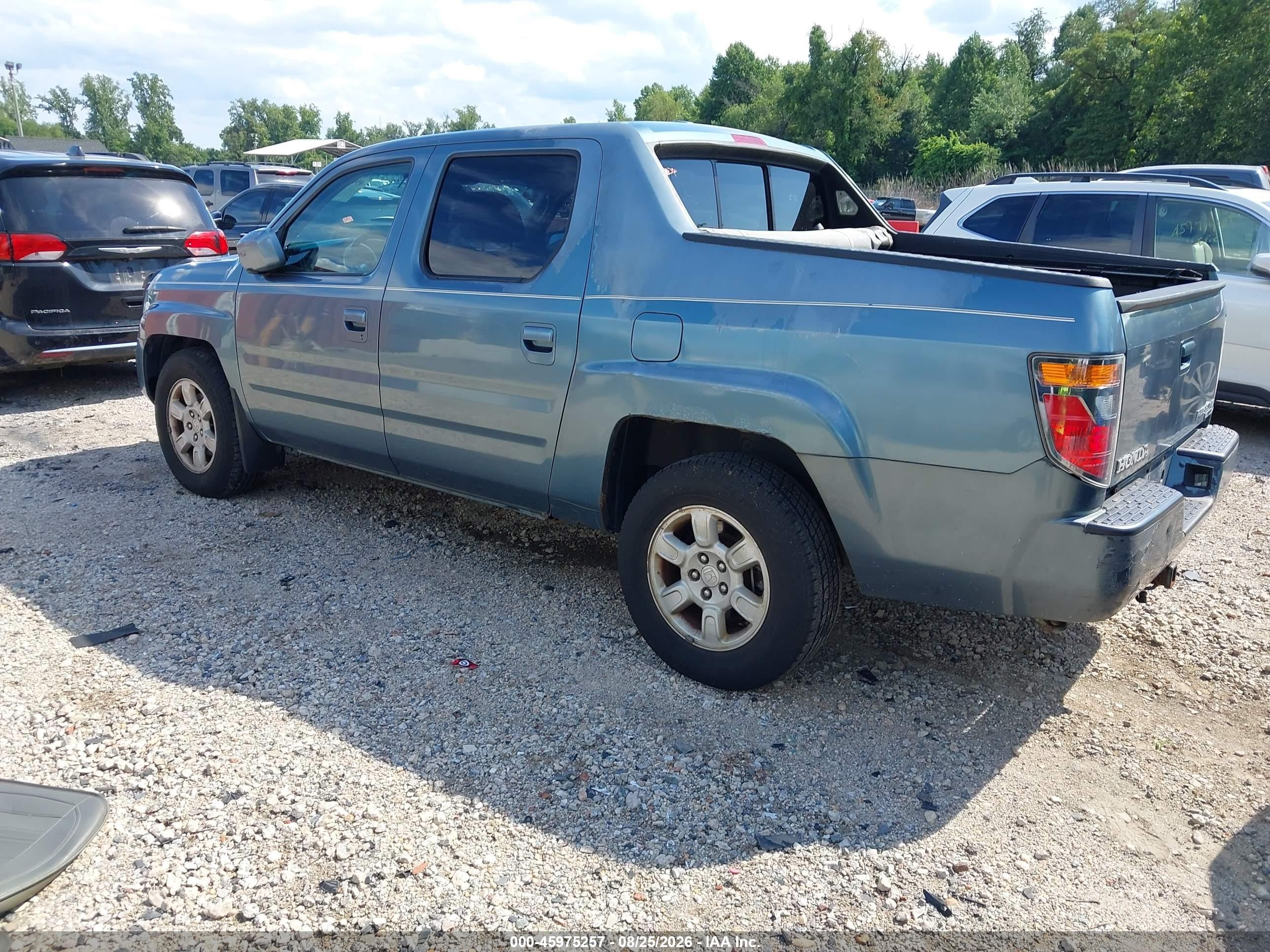 2006 Honda Ridgeline Rtl Light Blue vin: 2HJYK16506H536551
