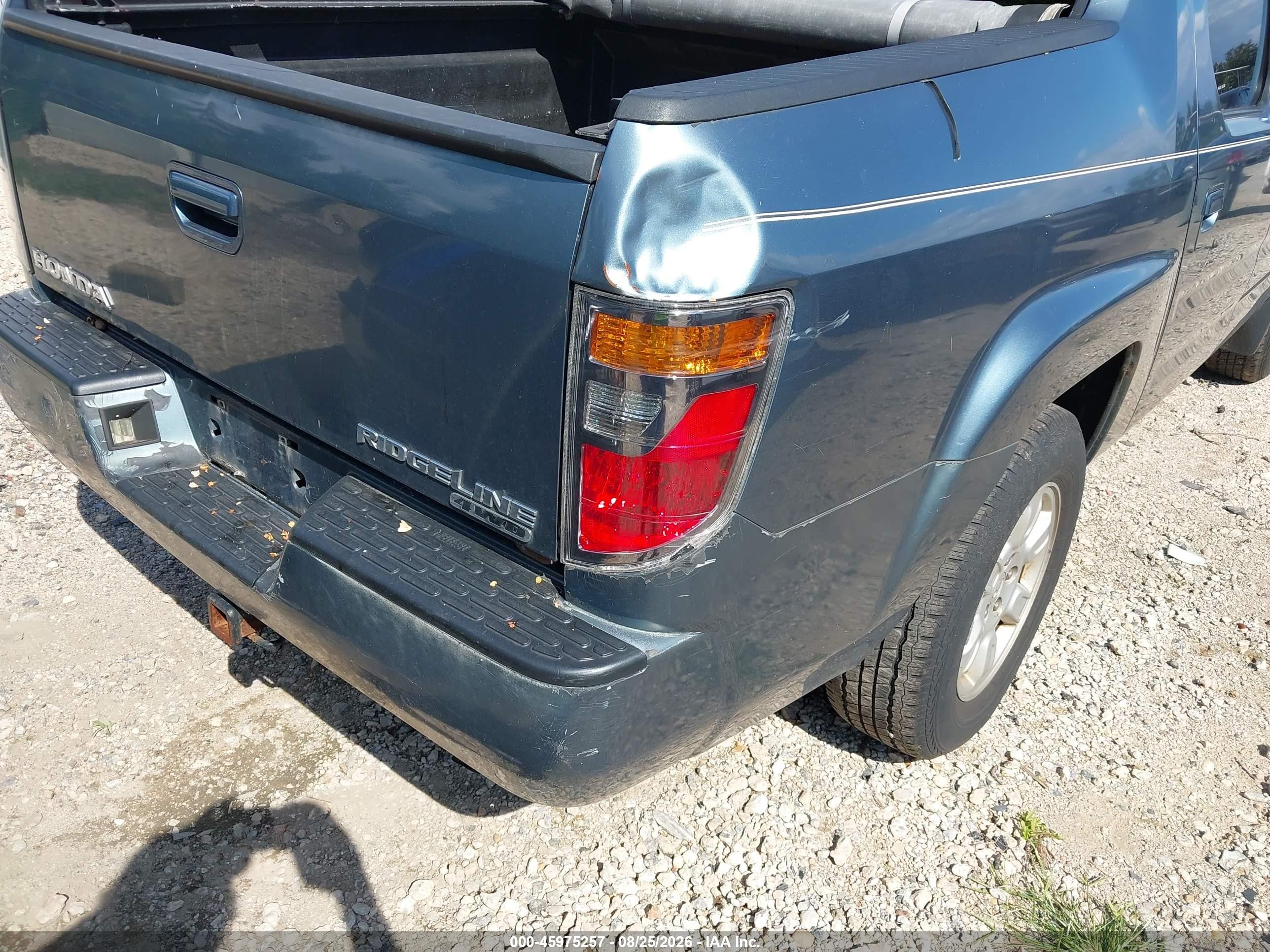 2006 Honda Ridgeline Rtl Light Blue vin: 2HJYK16506H536551