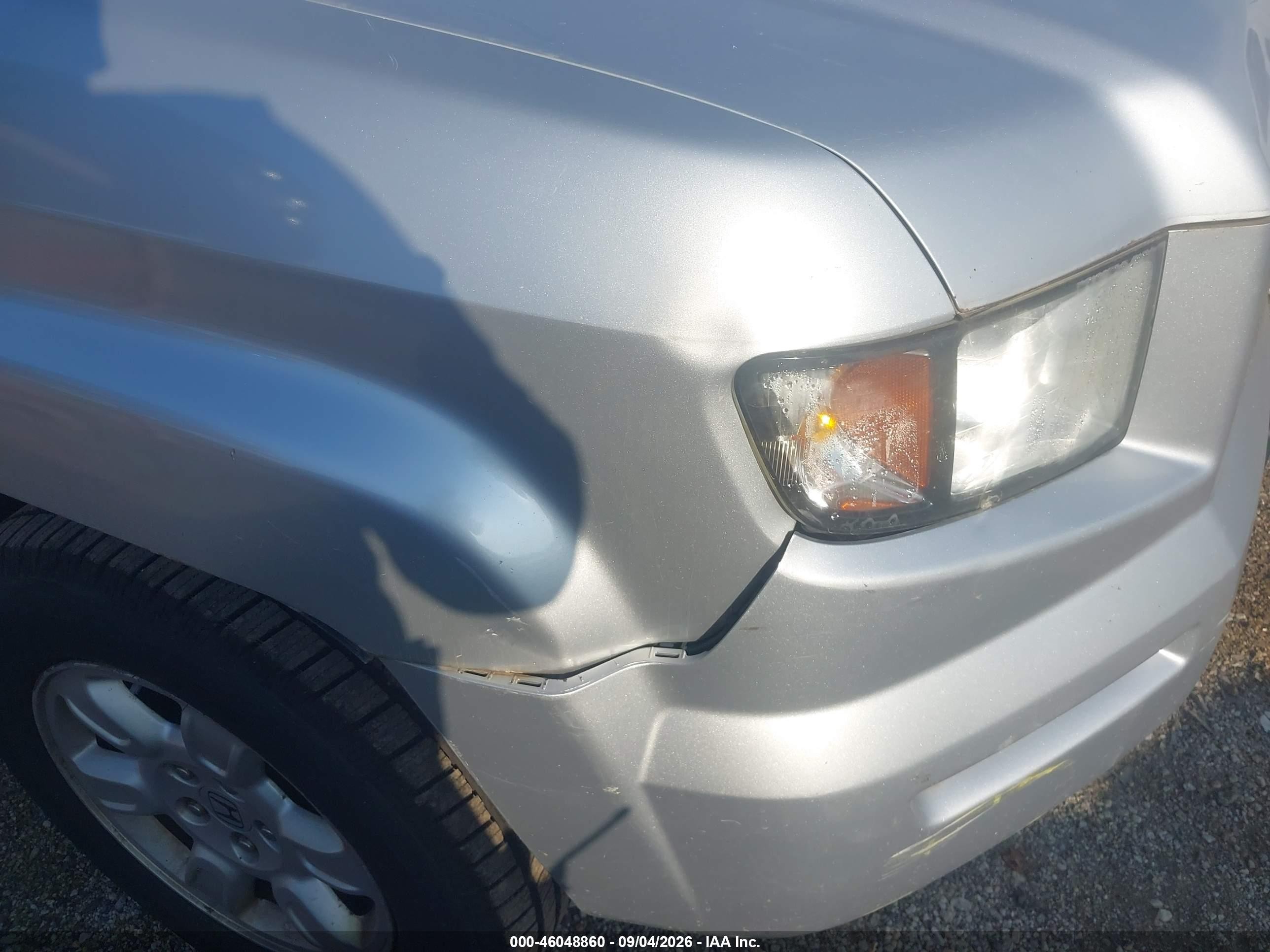 2007 Honda Ridgeline Rtl Silver vin: 2HJYK16507H516172