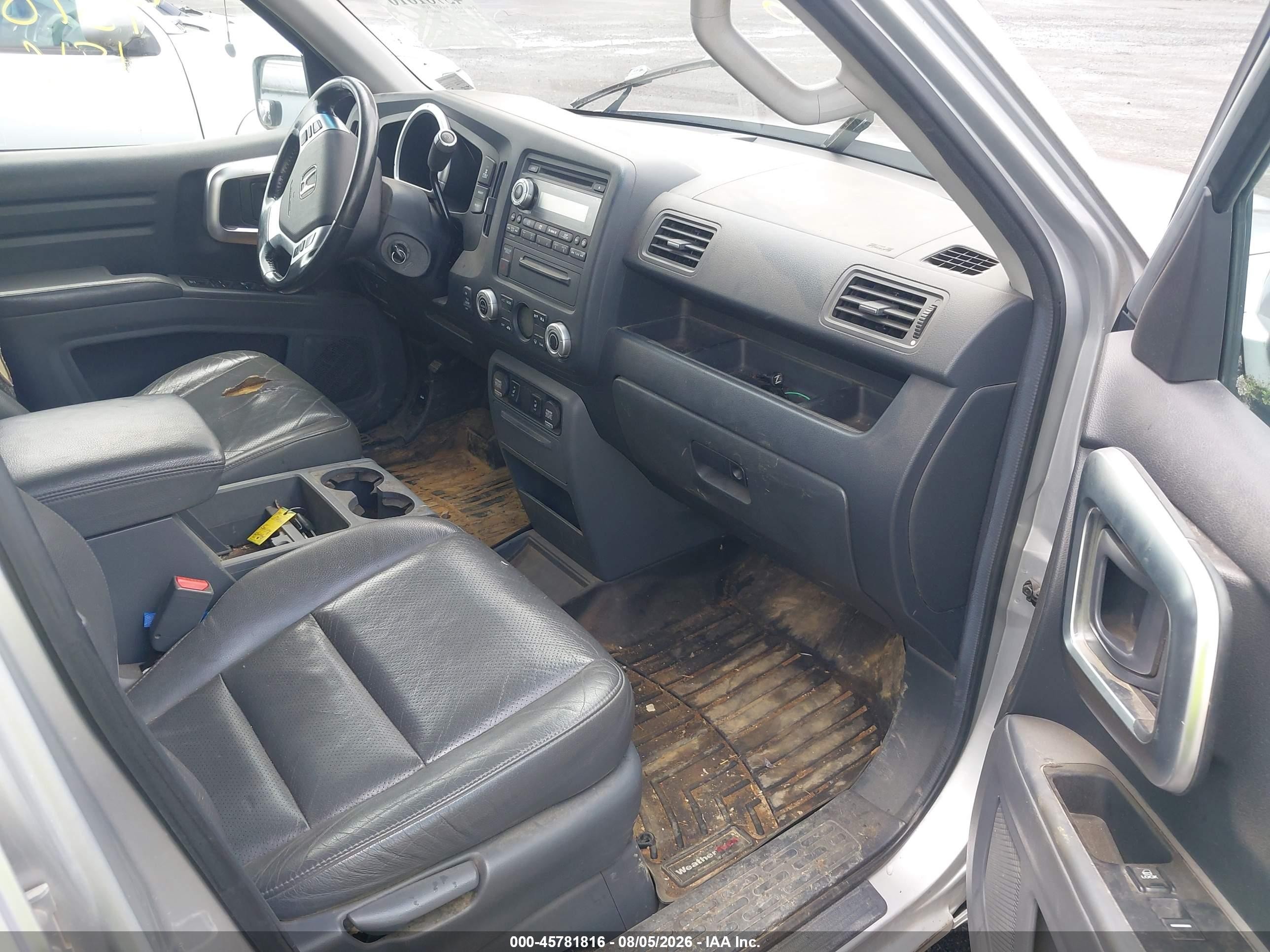 2007 Honda Ridgeline Rtl Silver vin: 2HJYK16507H529472