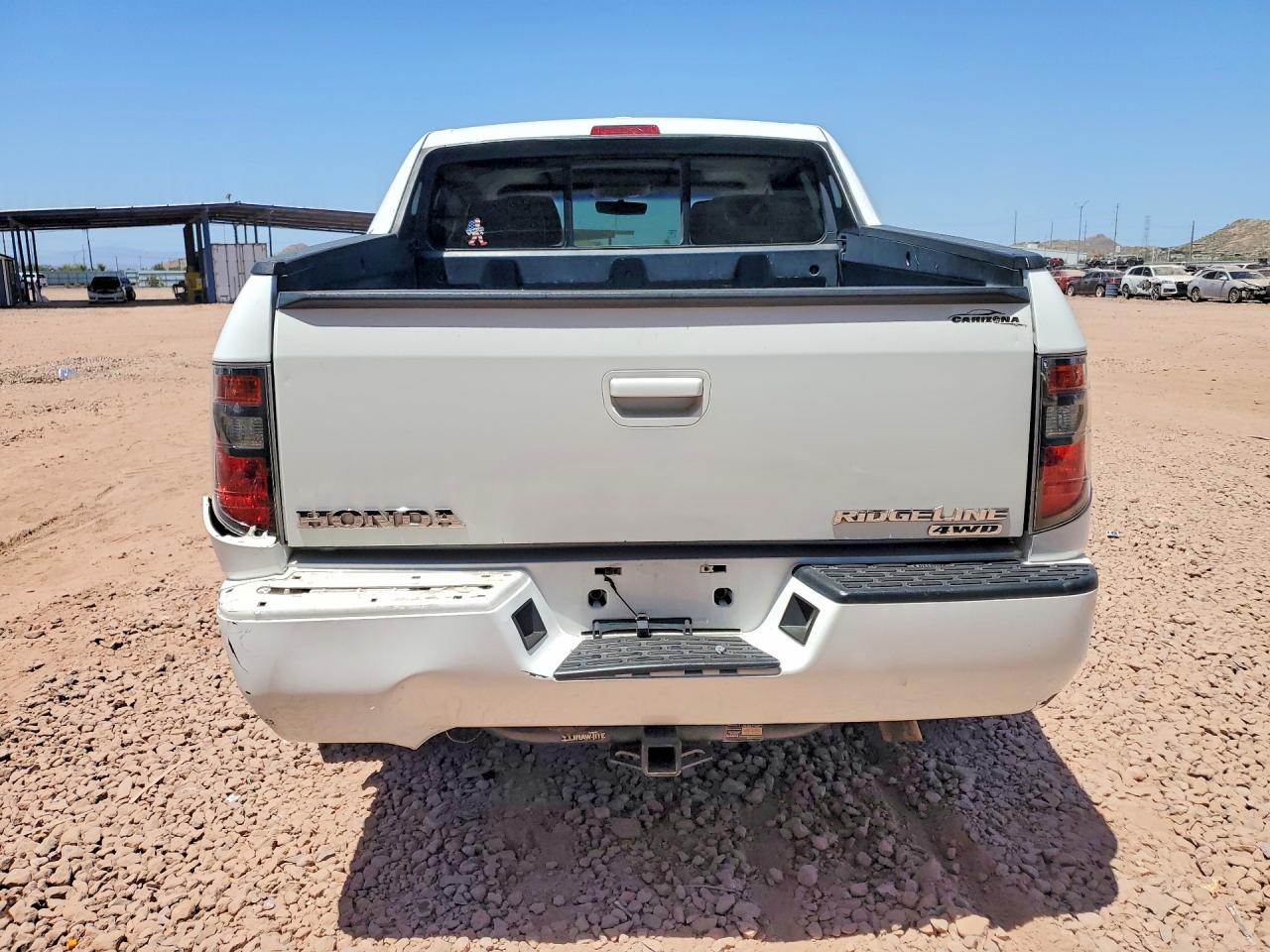 2008 Honda Ridgeline Rtl White vin: 2HJYK16508H500071
