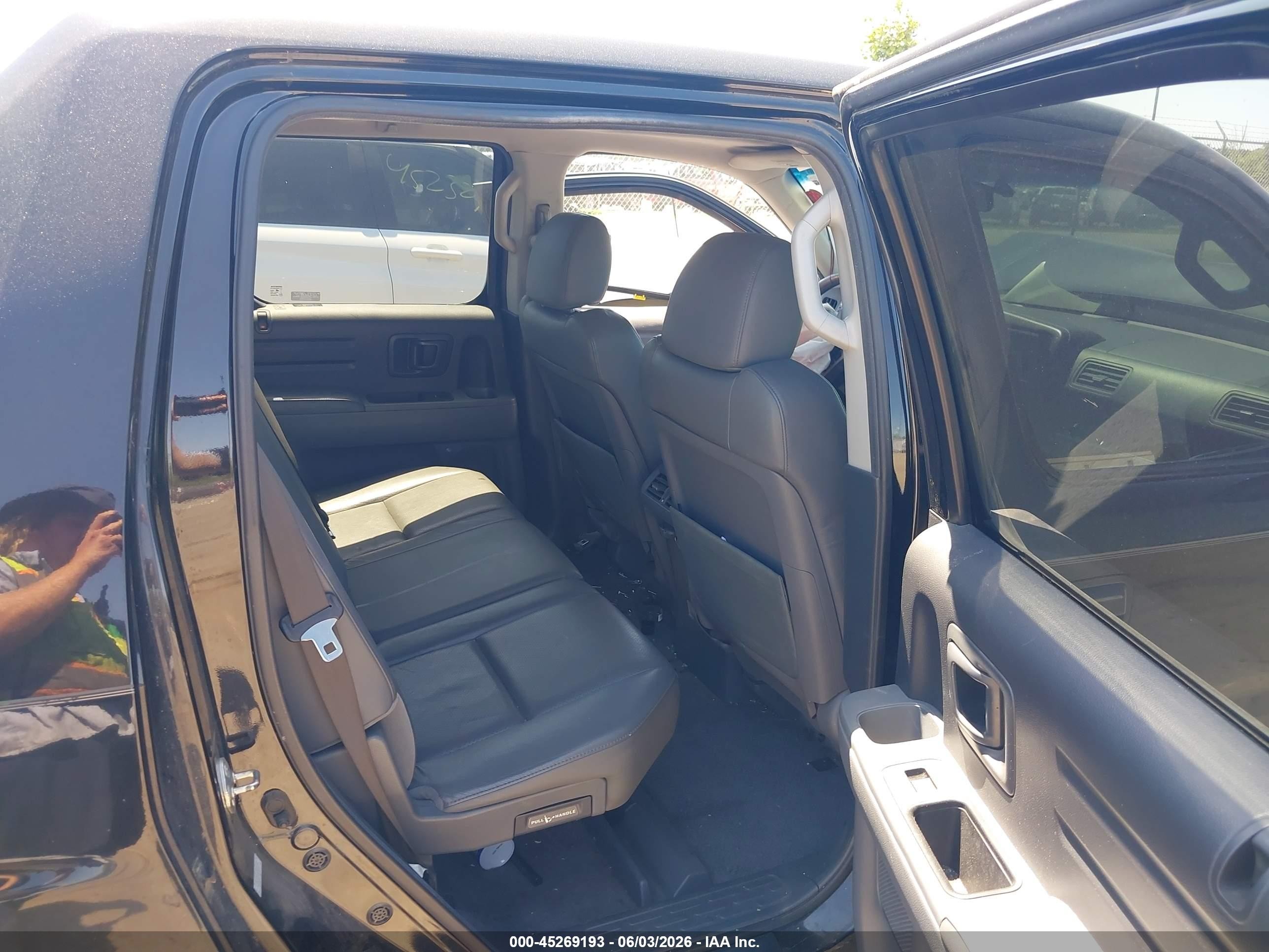 2008 Honda Ridgeline Rtl Black vin: 2HJYK16508H503438
