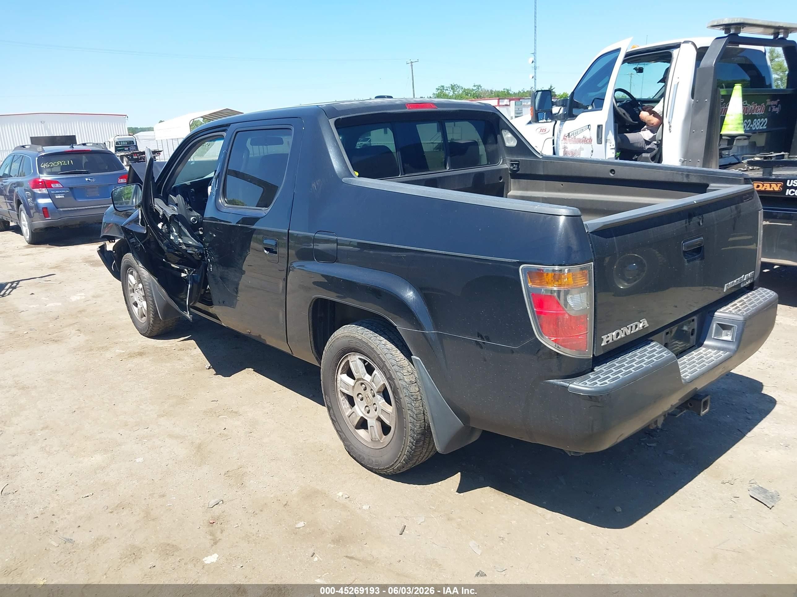 2008 Honda Ridgeline Rtl Black vin: 2HJYK16508H503438