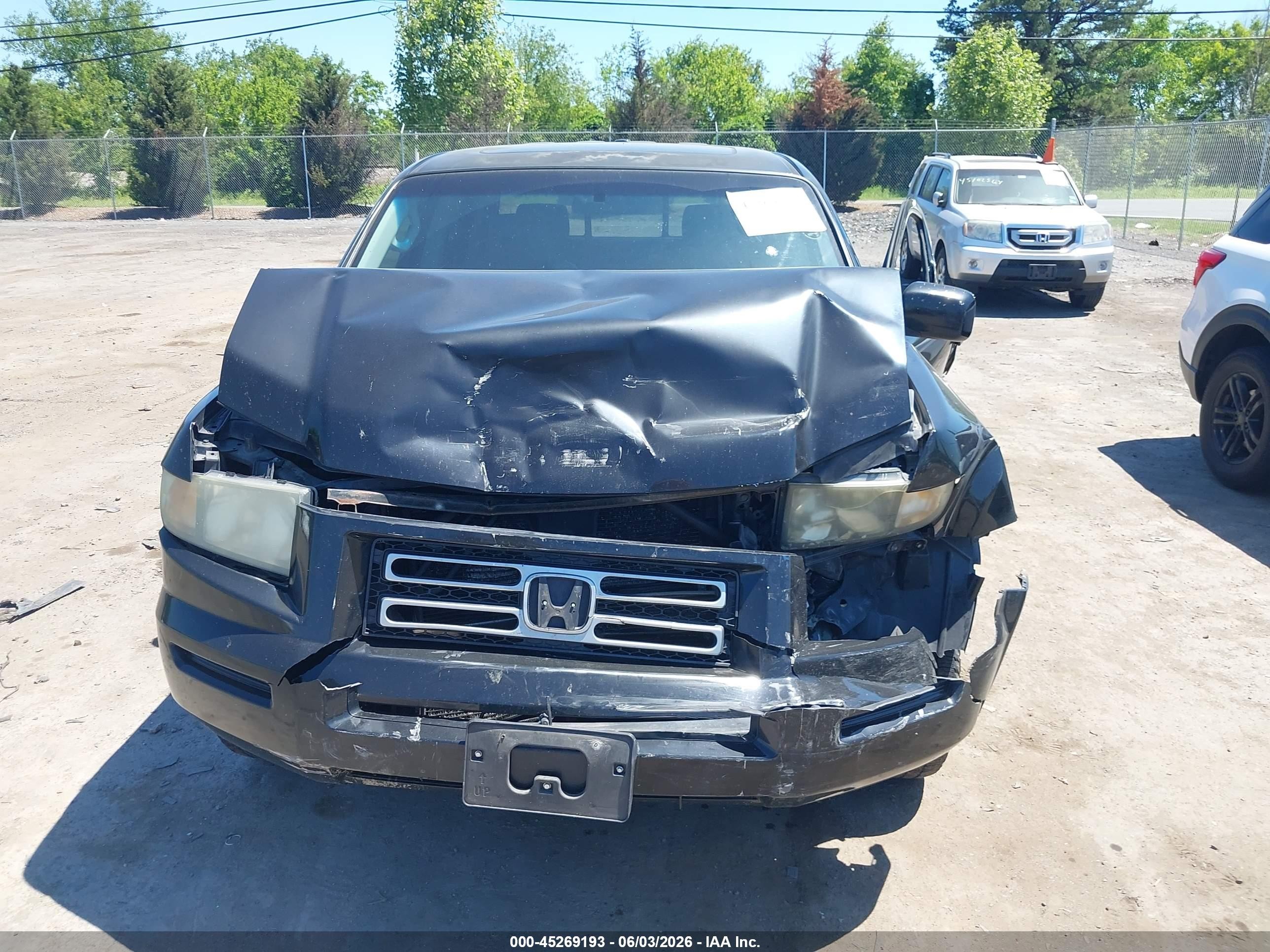 2008 Honda Ridgeline Rtl Black vin: 2HJYK16508H503438