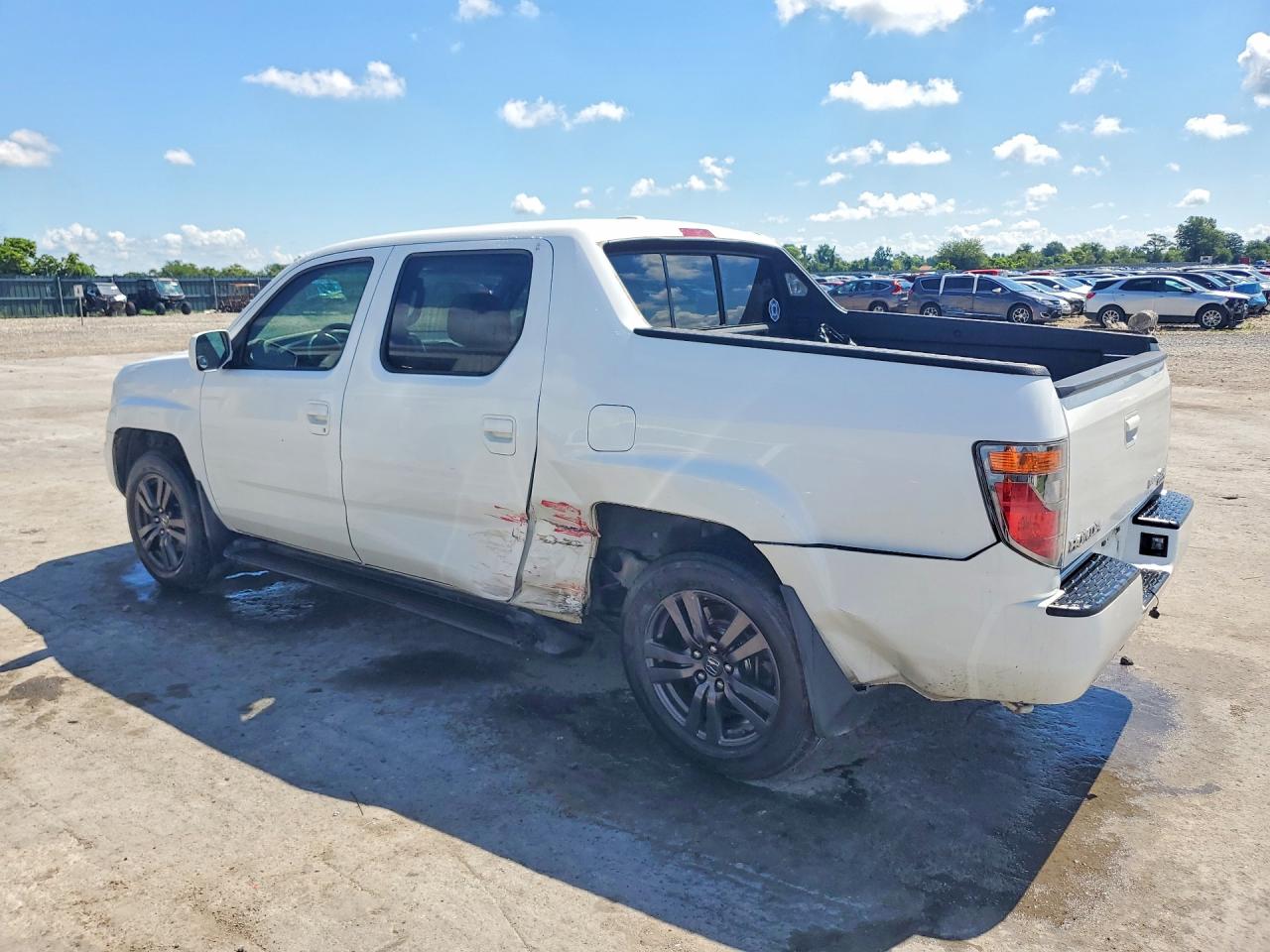 2008 Honda Ridgeline Rtl White vin: 2HJYK16508H522149