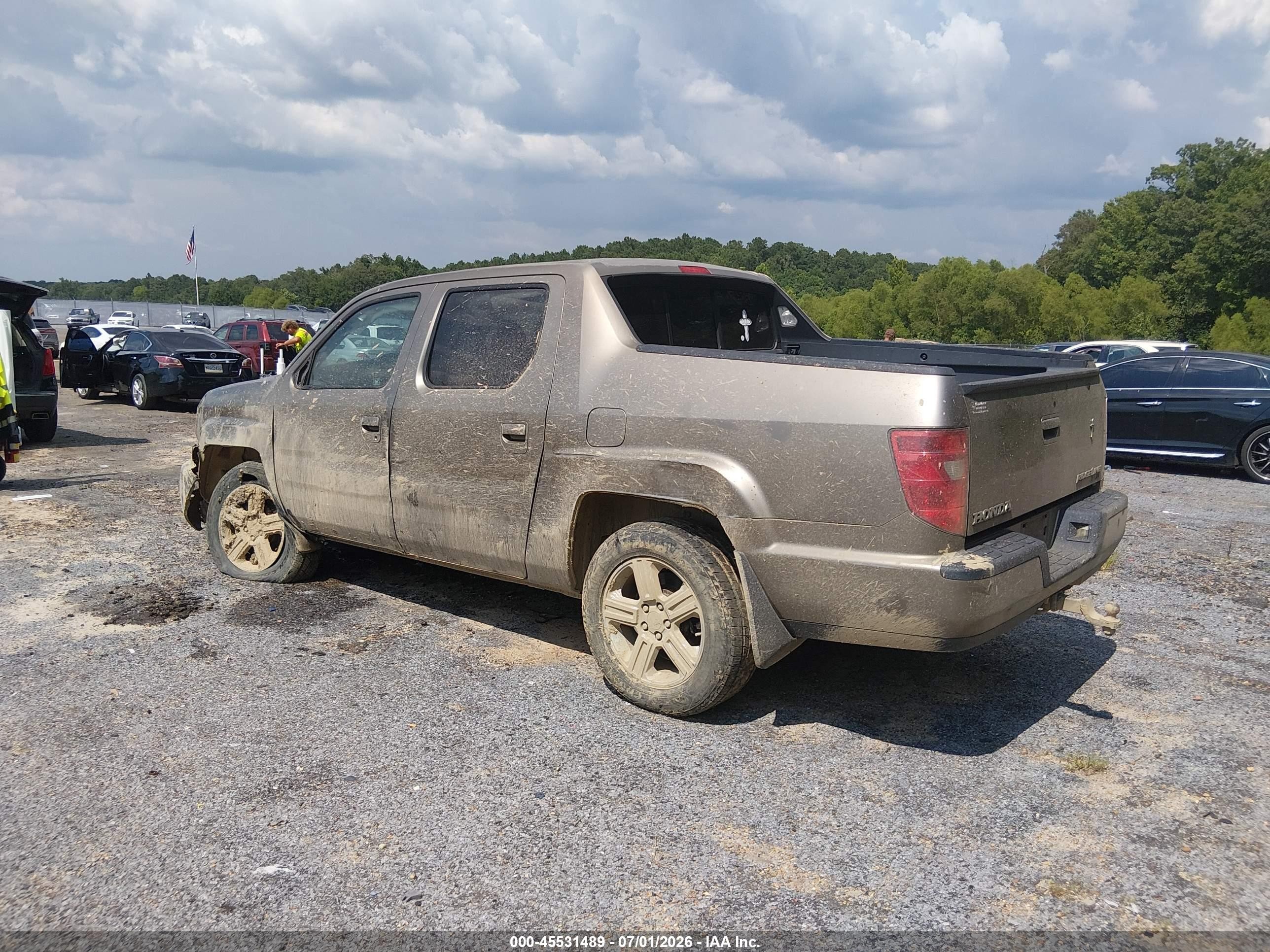 2009 Honda Ridgeline Rtl Brown vin: 2HJYK16509H501108