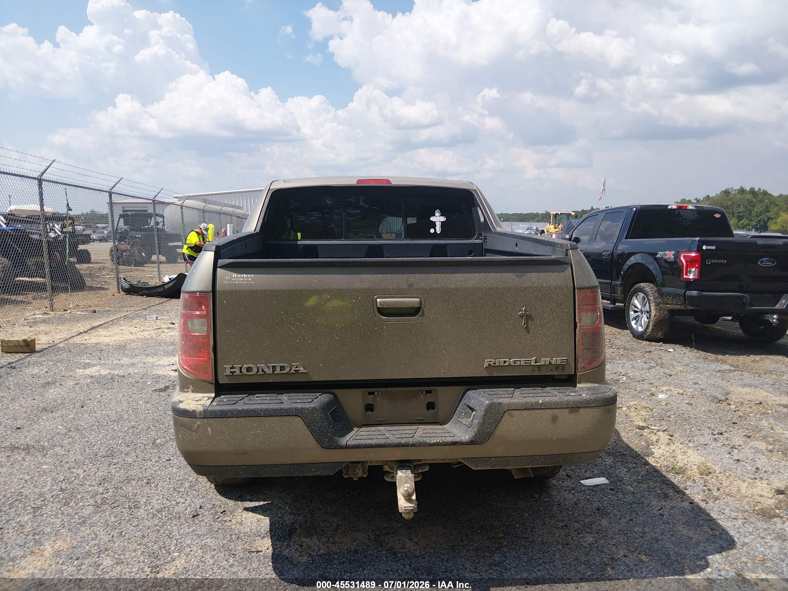 2009 Honda Ridgeline Rtl Brown vin: 2HJYK16509H501108