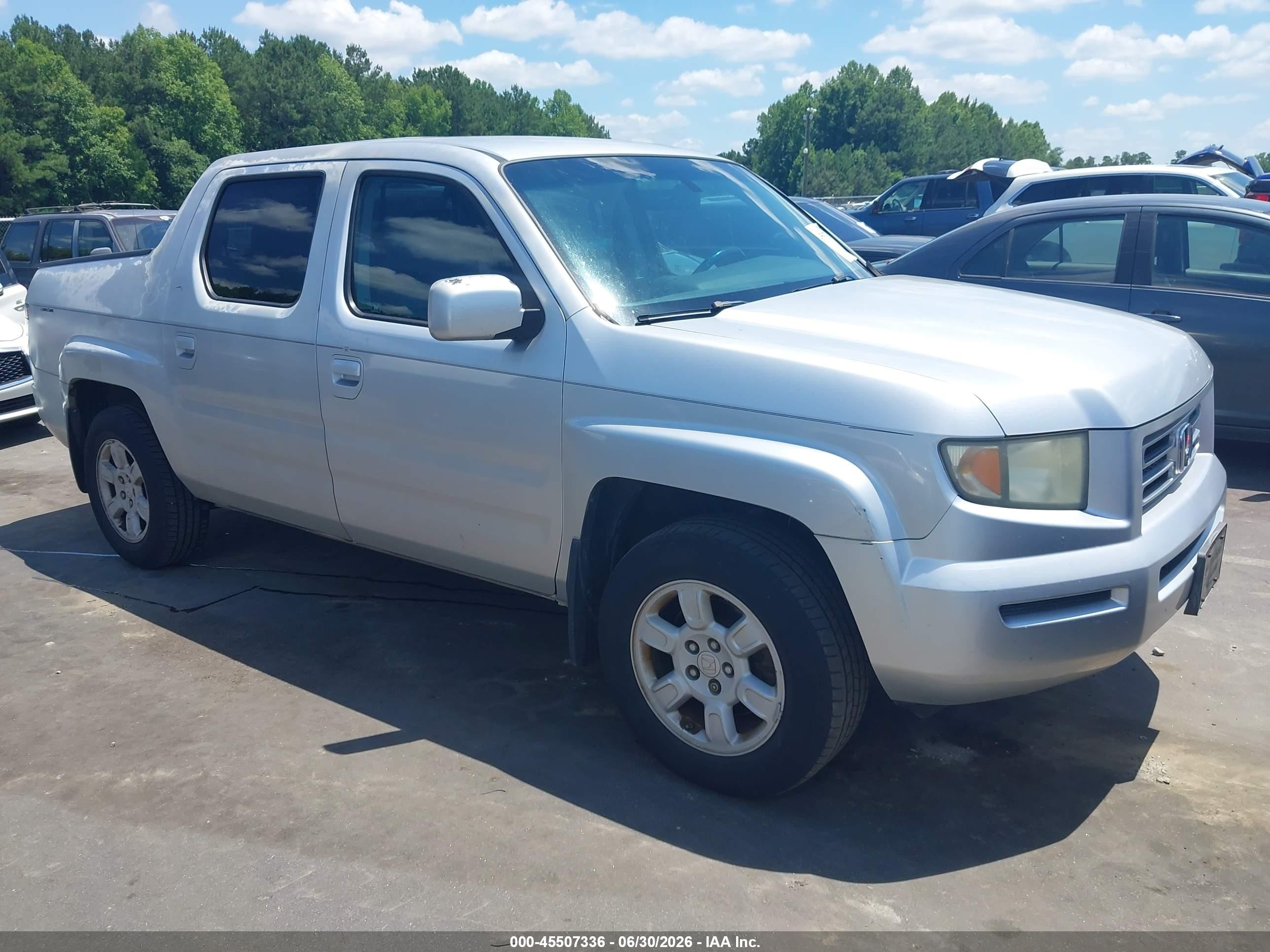 2006 Honda Ridgeline Rtl Gray vin: 2HJYK16516H544027