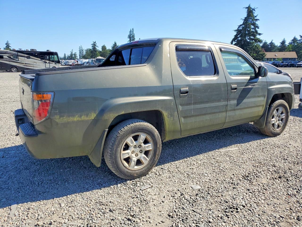 2006 Honda Ridgeline Rtl Green vin: 2HJYK16516H548143