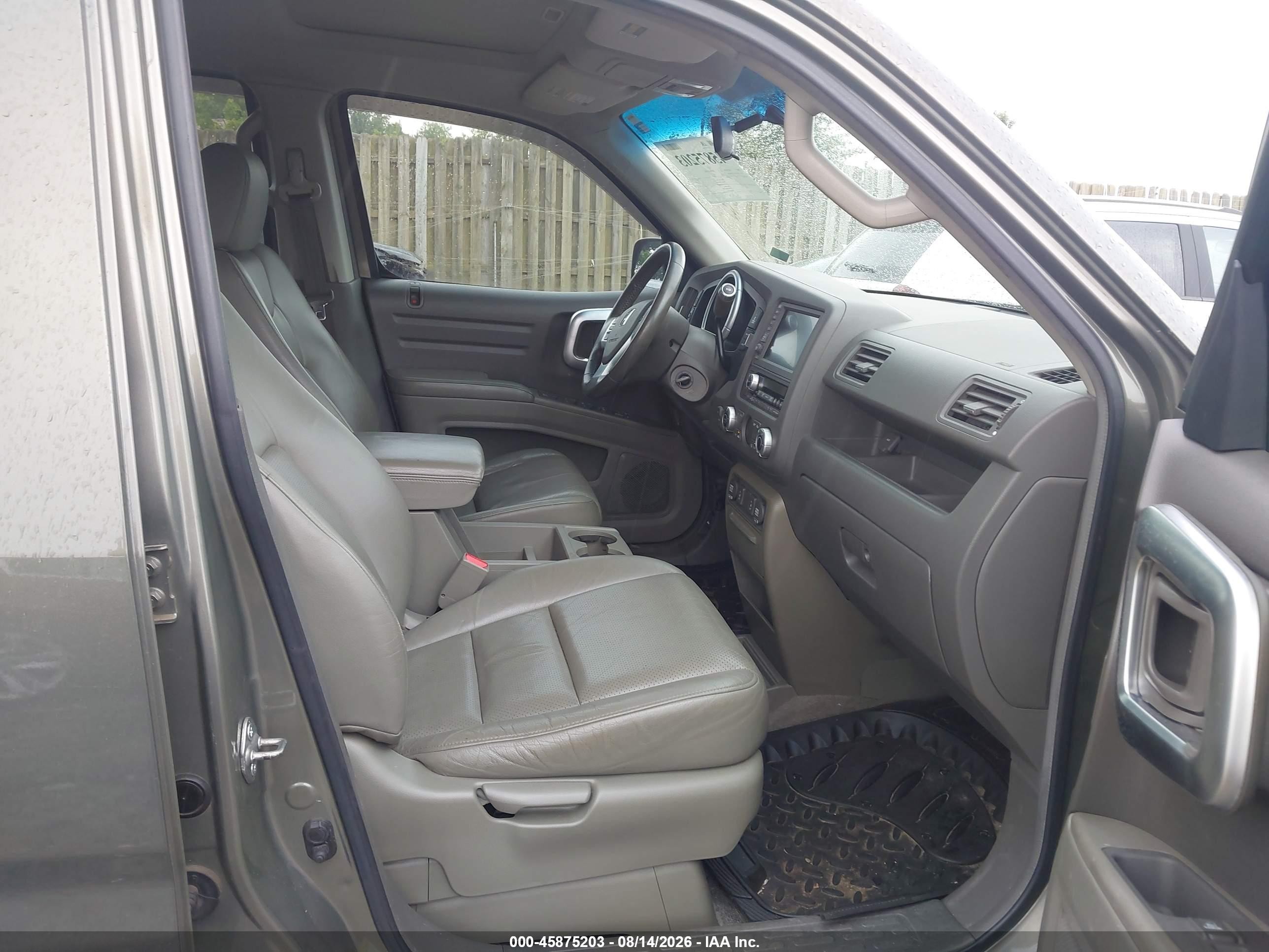 2007 Honda Ridgeline Rtl Green vin: 2HJYK16517H503415