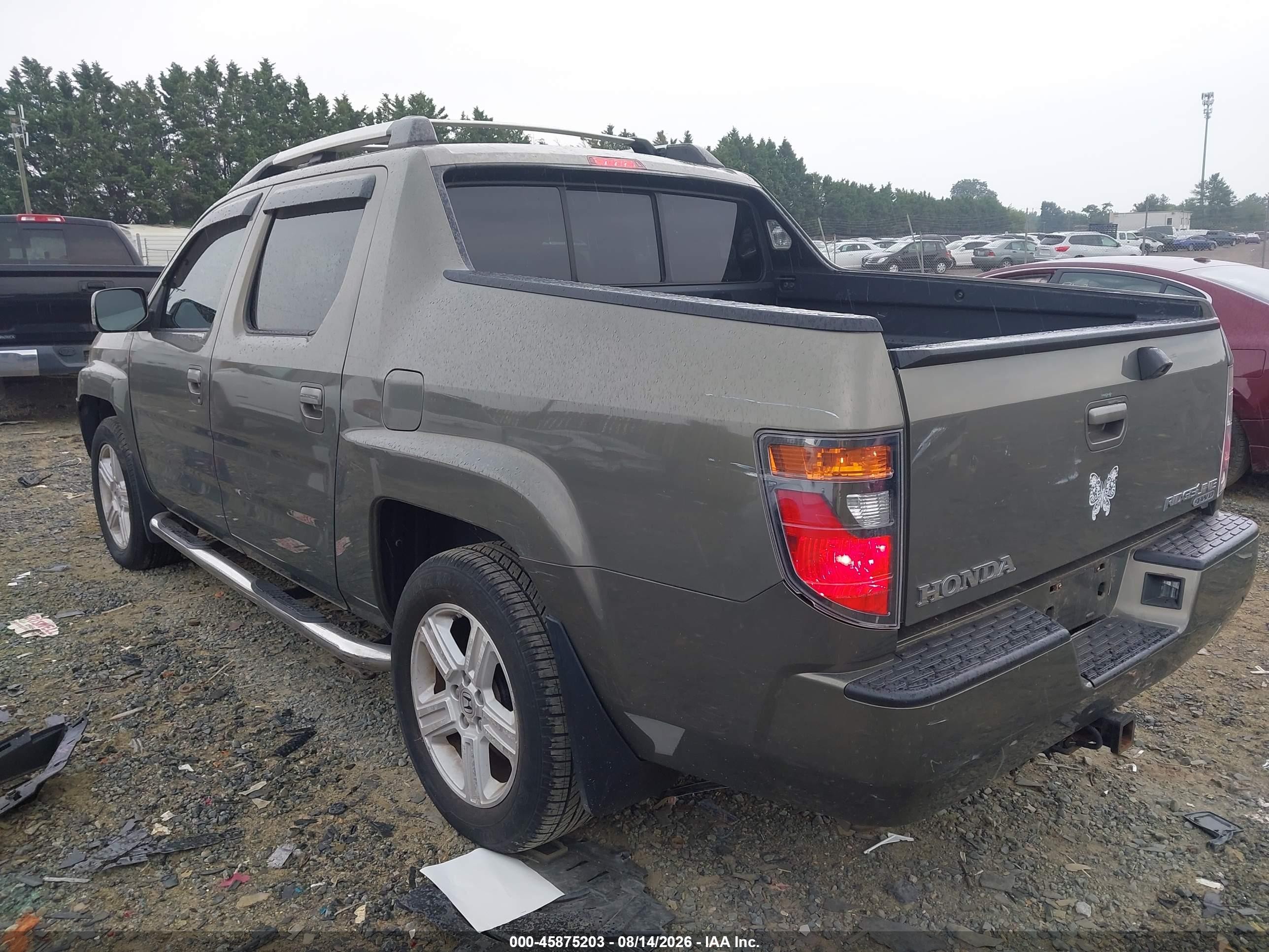 2007 Honda Ridgeline Rtl Green vin: 2HJYK16517H503415